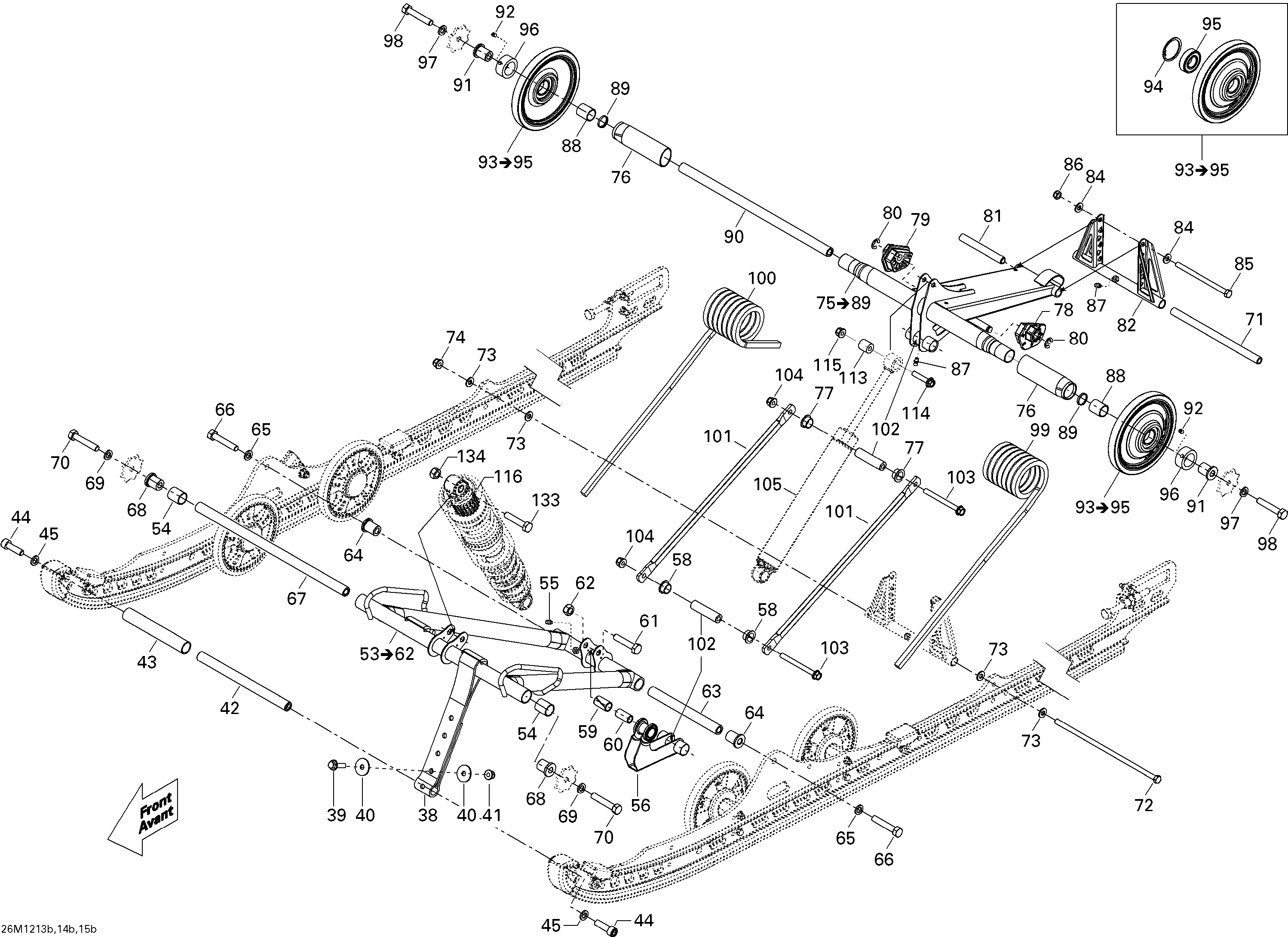 Схема узла: Rear Suspension Arm