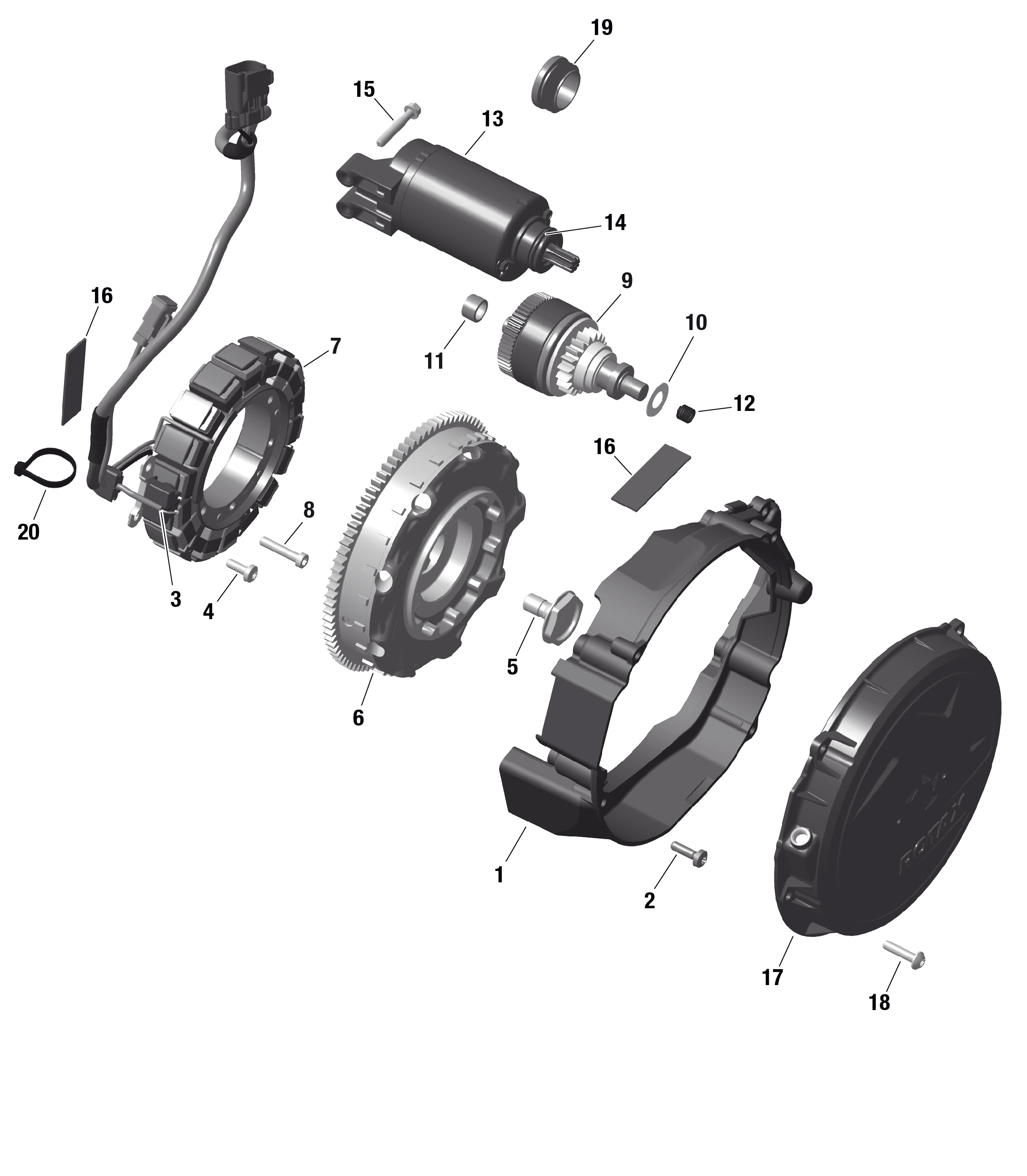 ROTAX - Magneto and Electric Starter - NA