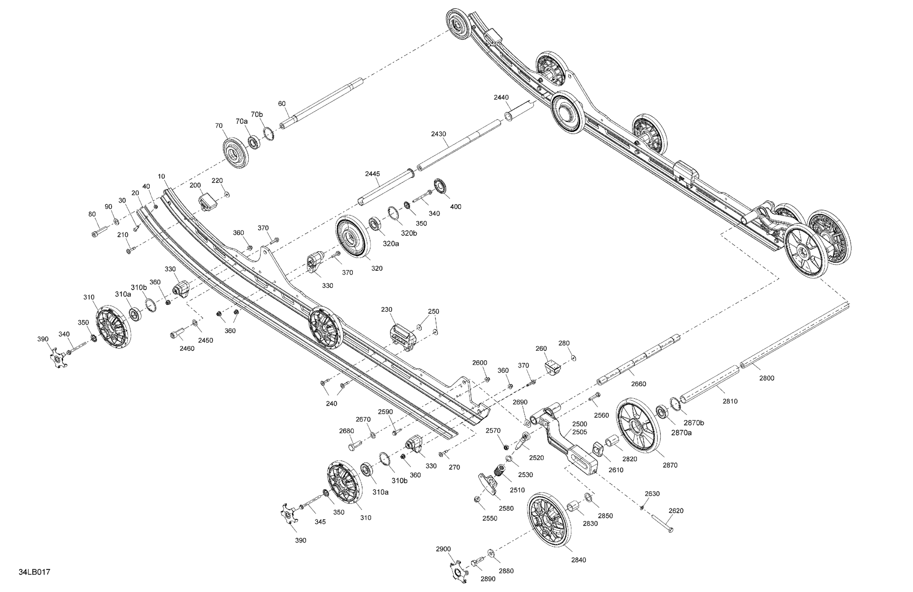 Suspension - Rear - Lower Section -  Track Profile 1.5