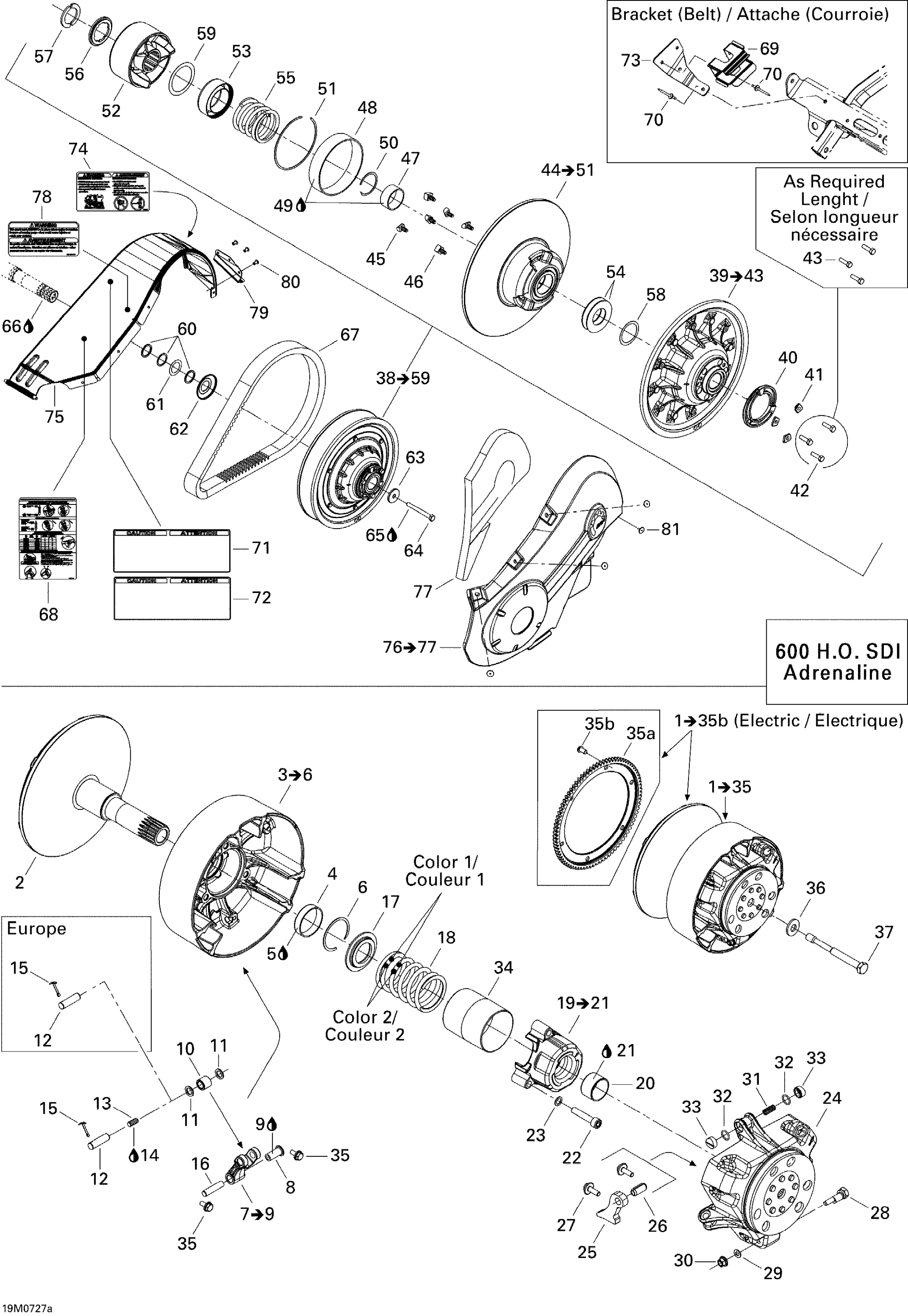 Pulley System 600 HO SDI