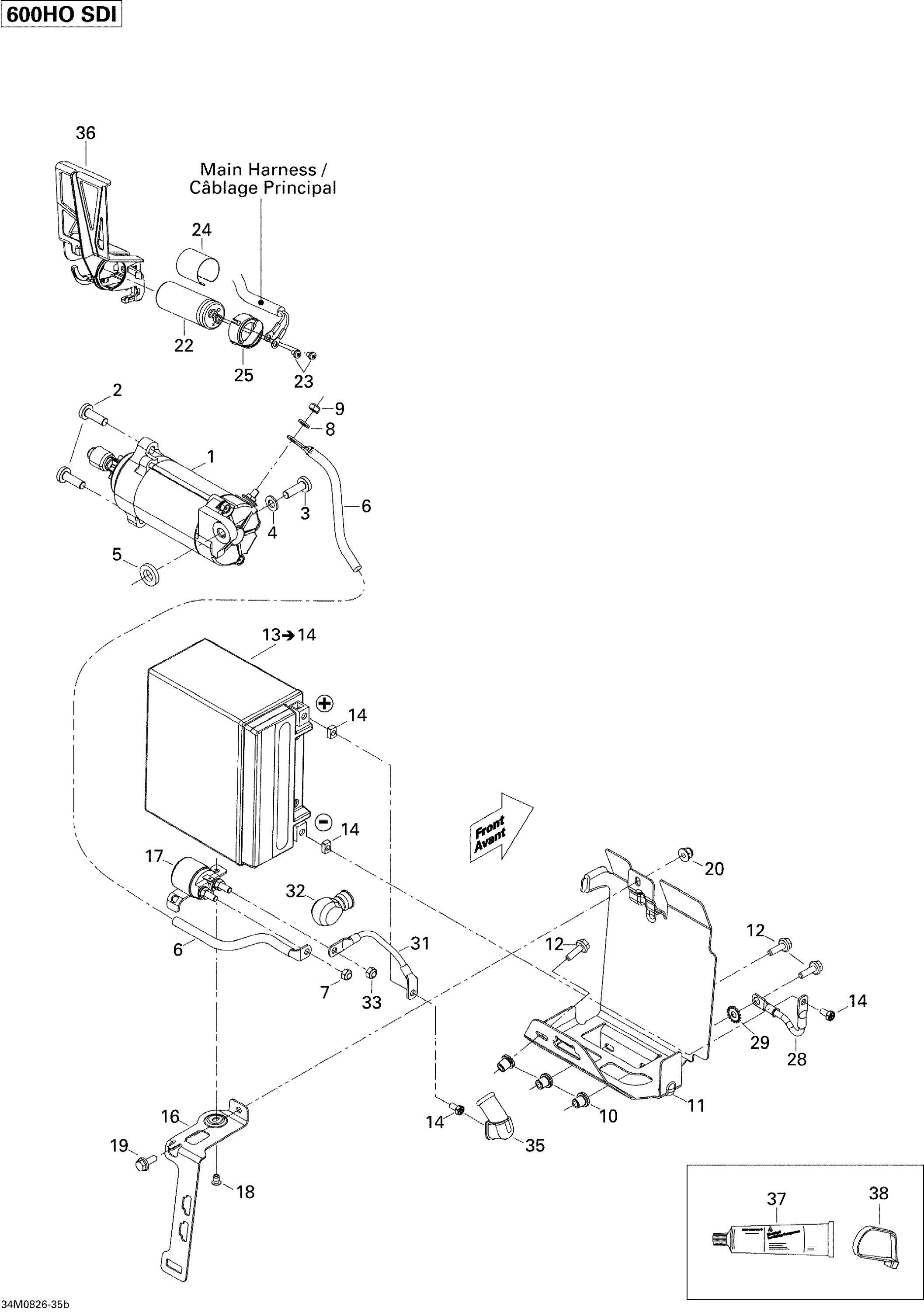 Battery And Starter