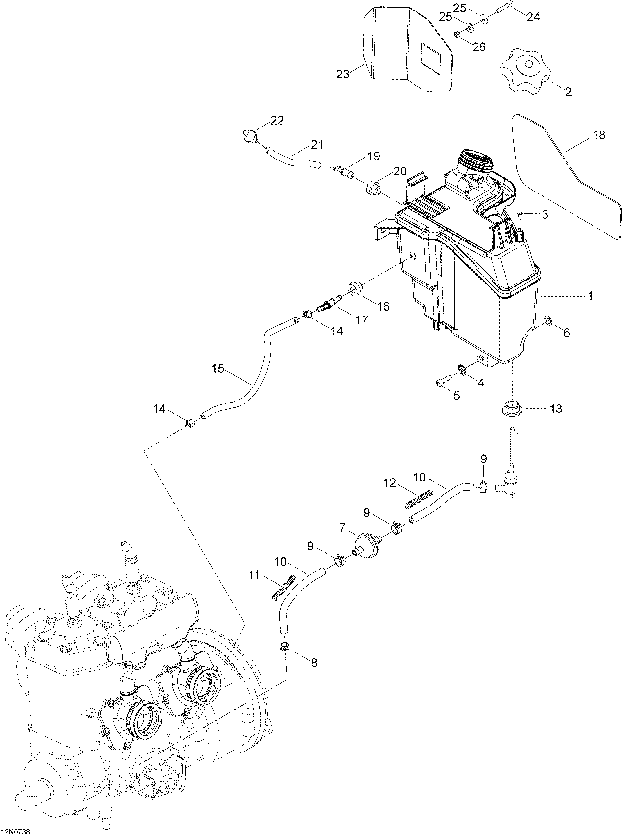 Oil Tank And Support