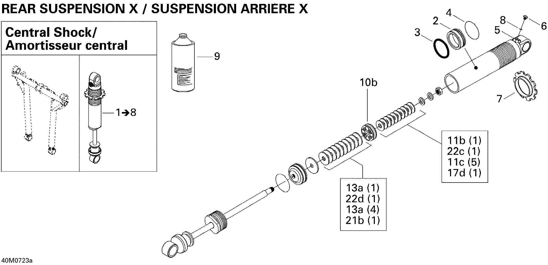 Схема узла: Take Apart Shock, Rear X