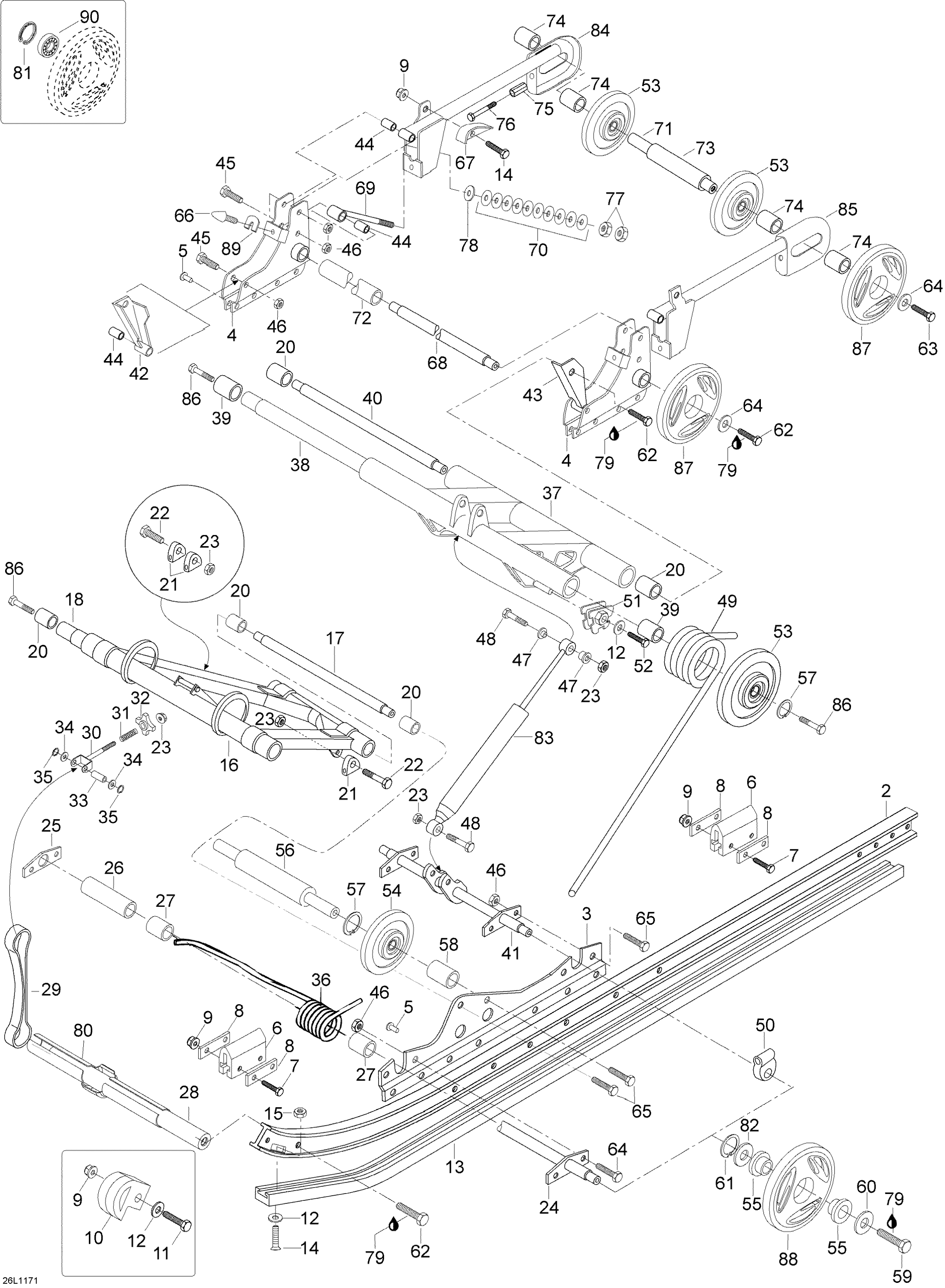 Схема узла: Rear Suspension