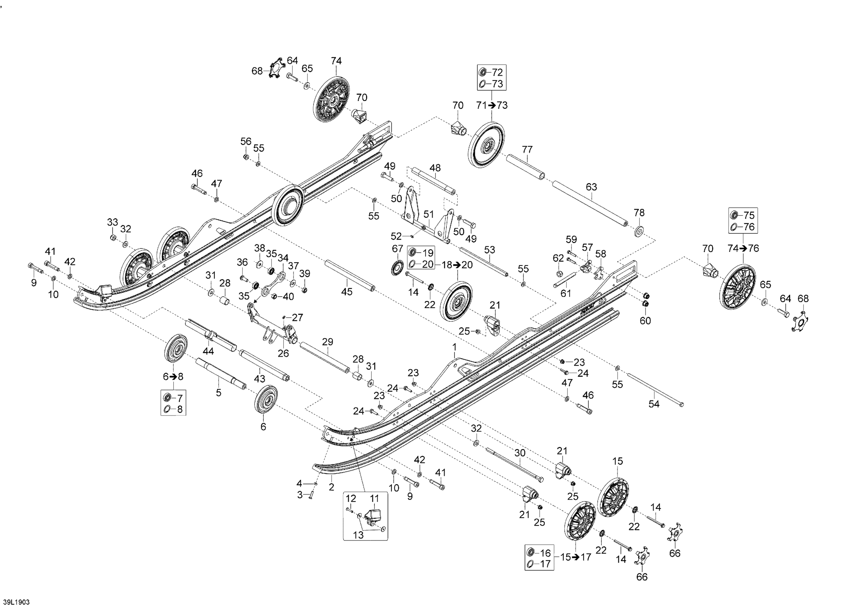 Схема узла: Rear Suspension