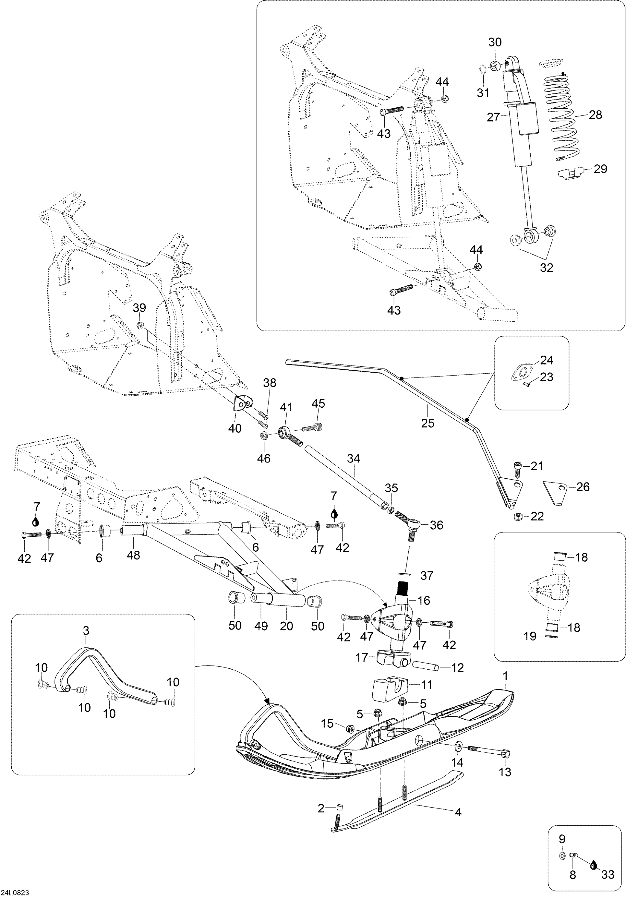 Front Suspension And Ski