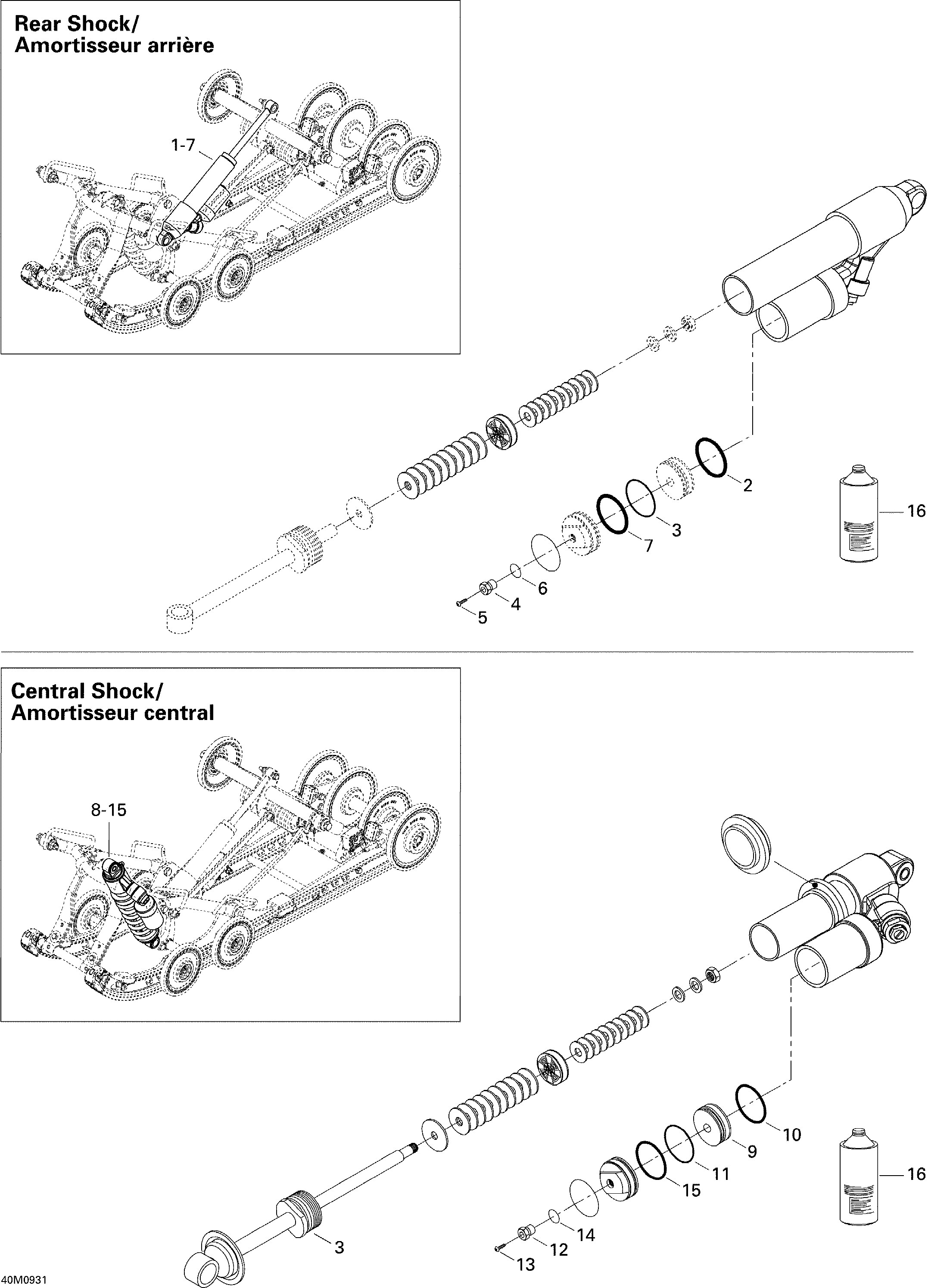 Take Apart Shock, Rear