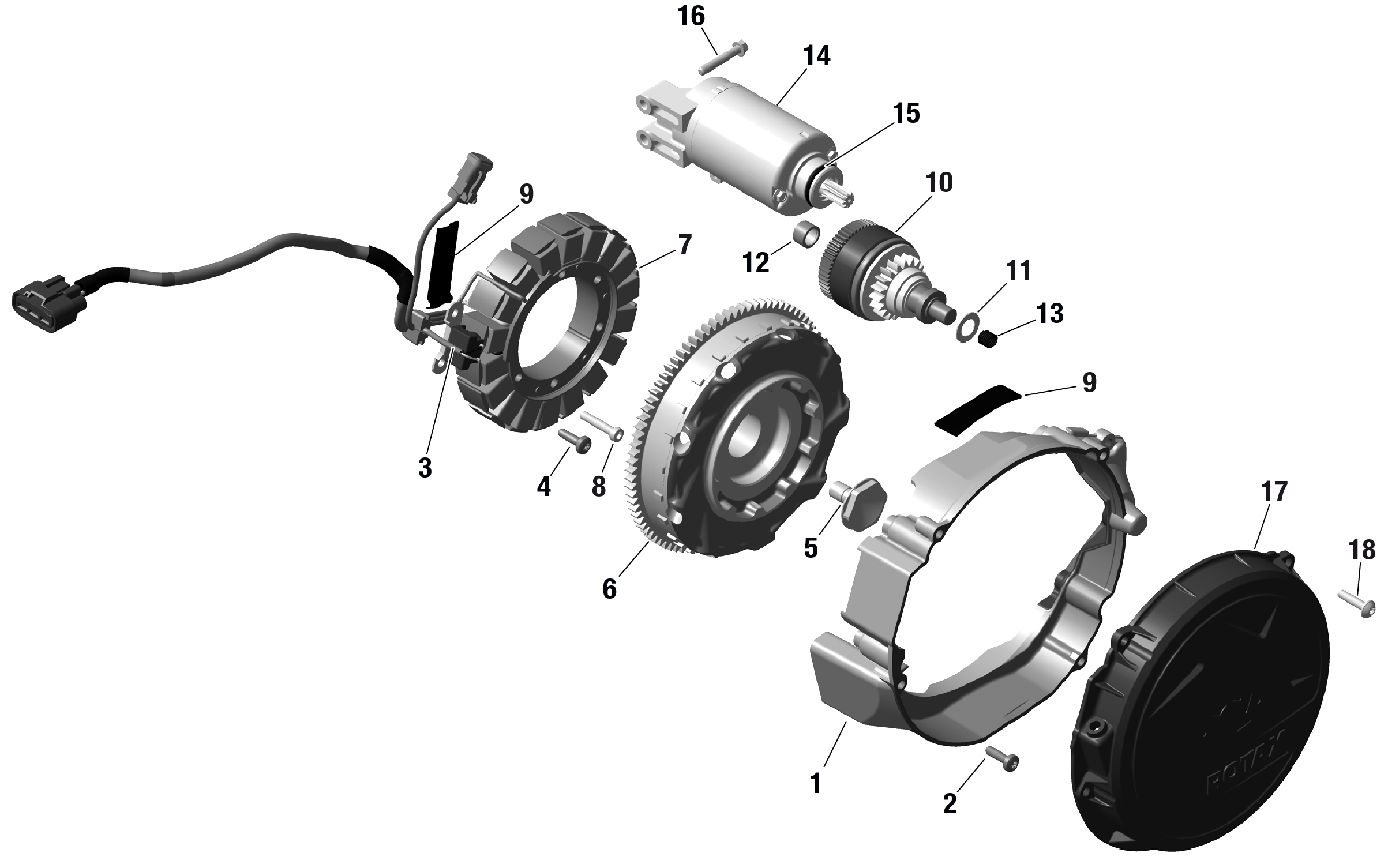 Rotax - Magneto And Electric Starter