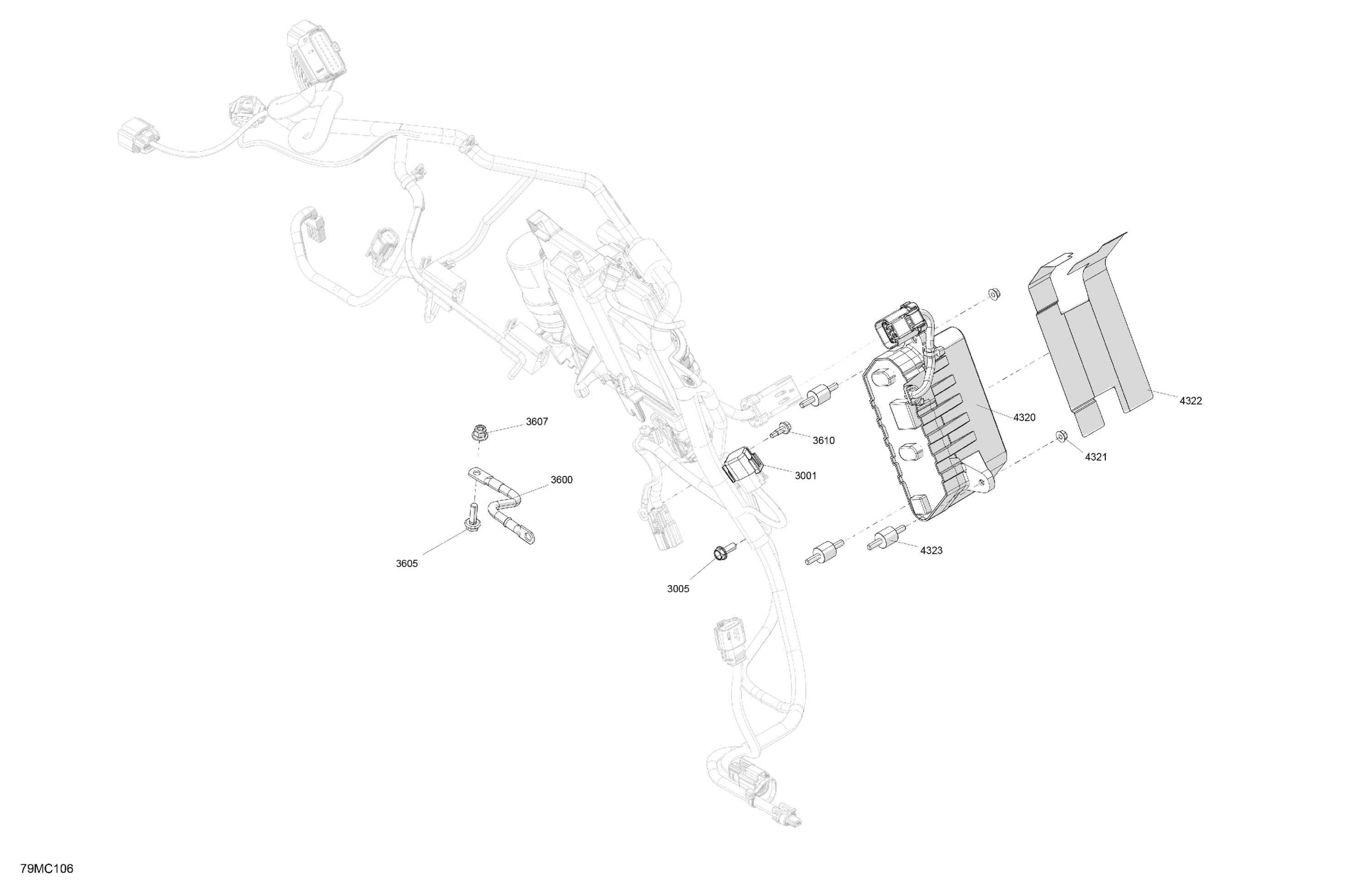 Схема узла: Electric - Lower Section - Model Without Battery