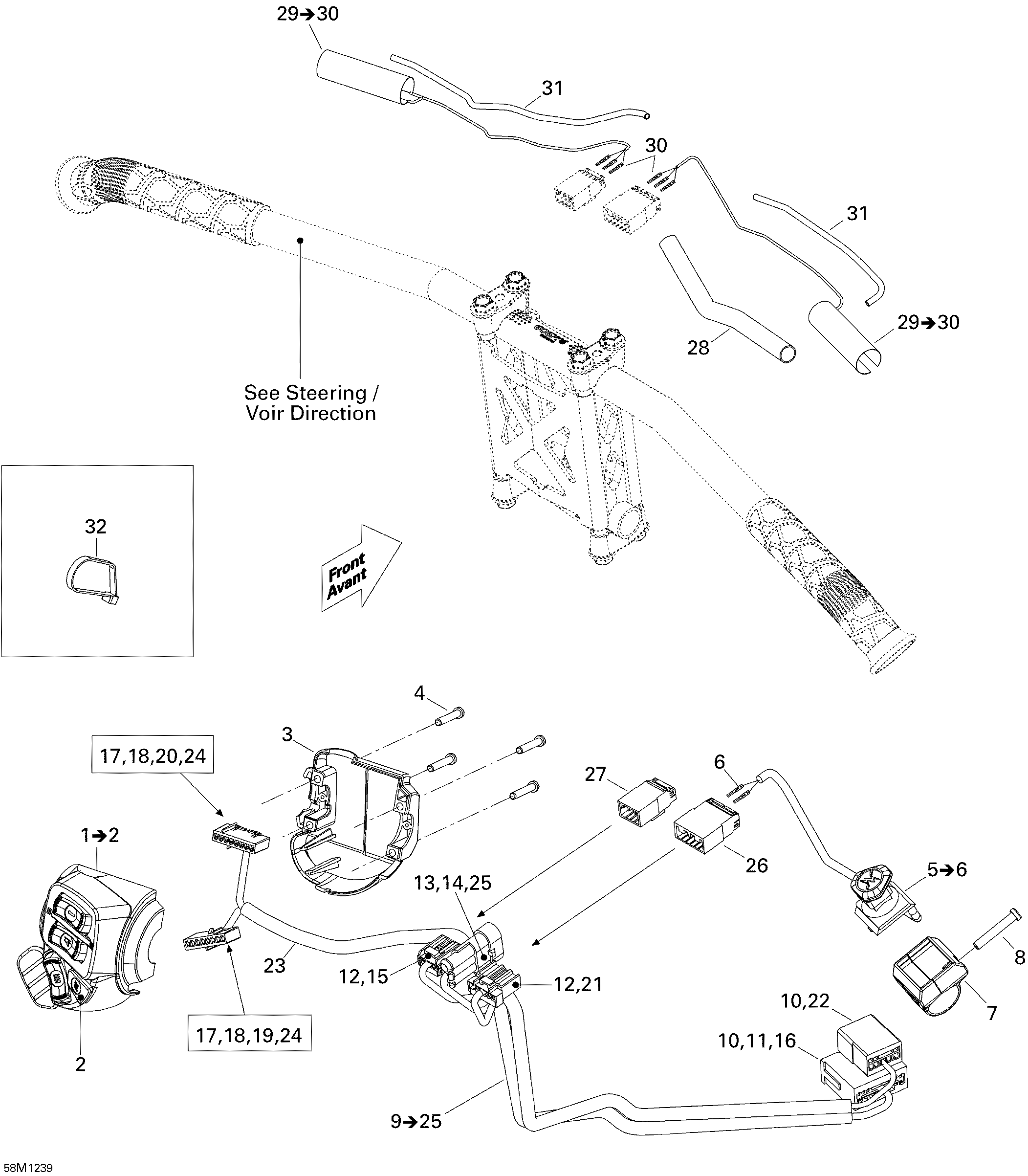 Схема узла: Electrical Accessories, Steering