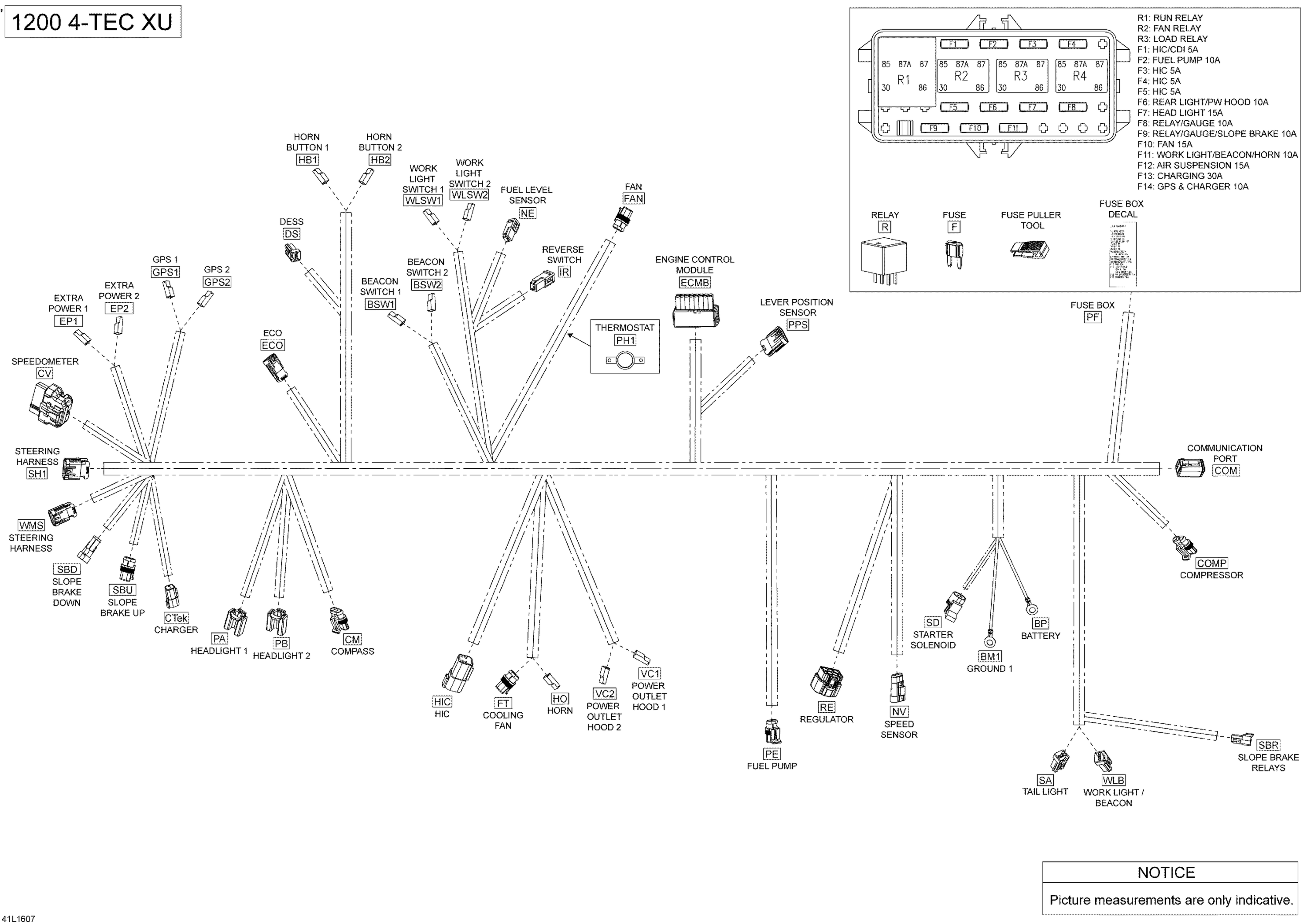 Electrical Harness - 1200 4-TEC