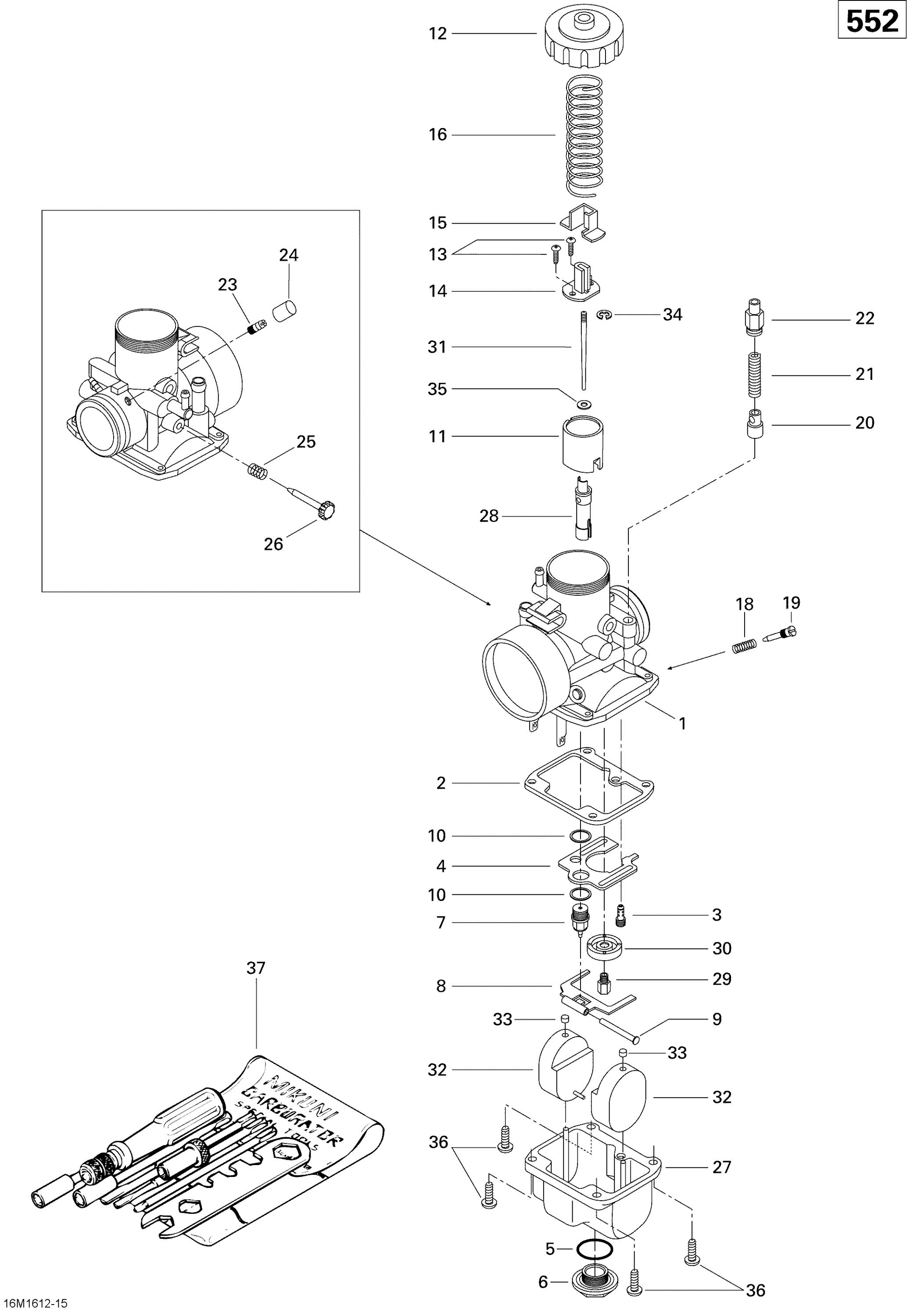 Carburetor - 550F