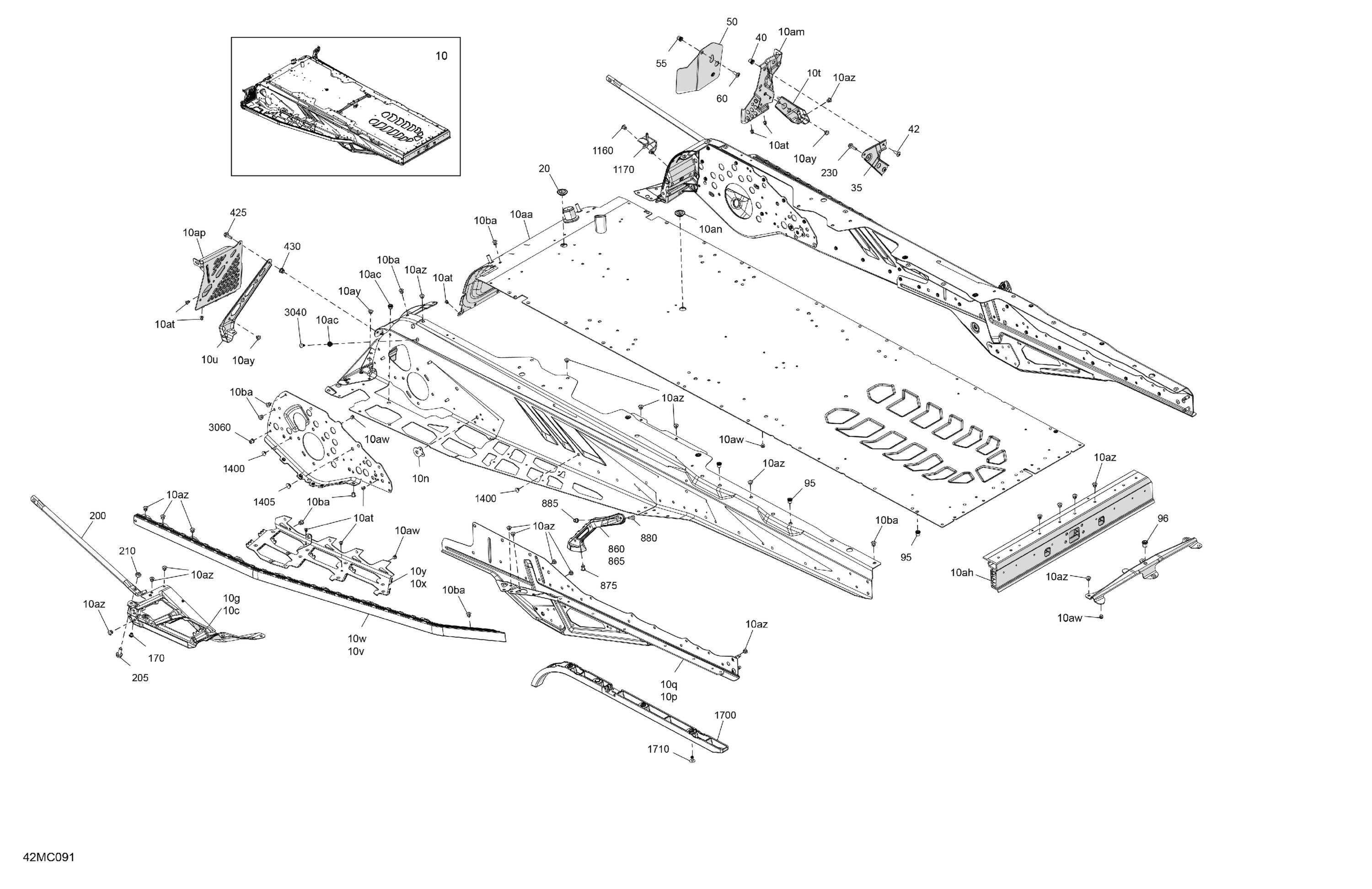 Схема узла: Frame - System - Rear Section