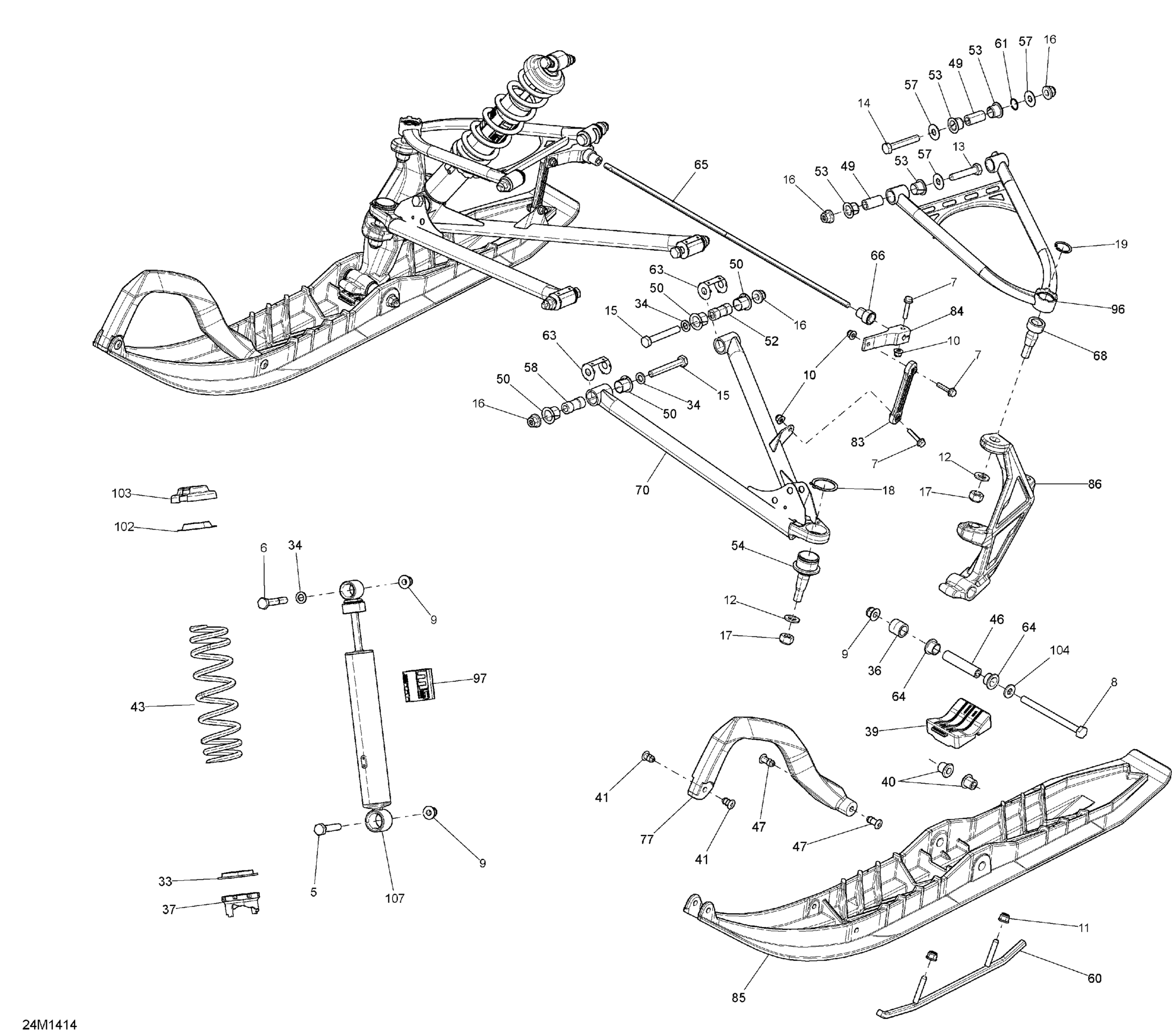 Front Suspension And Ski 800RPTEK