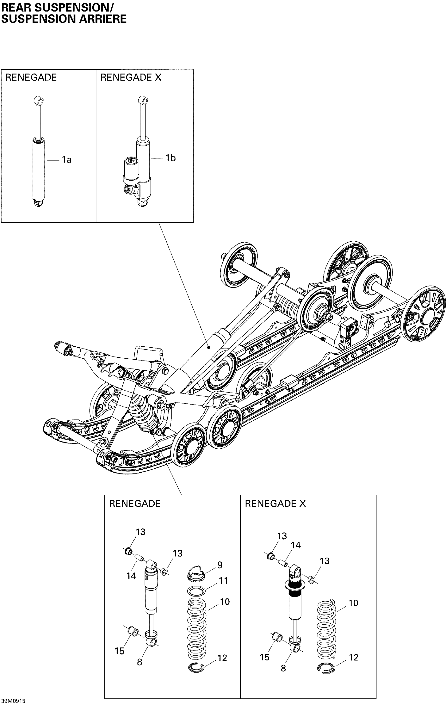 Rear Suspension Shocks Renegade