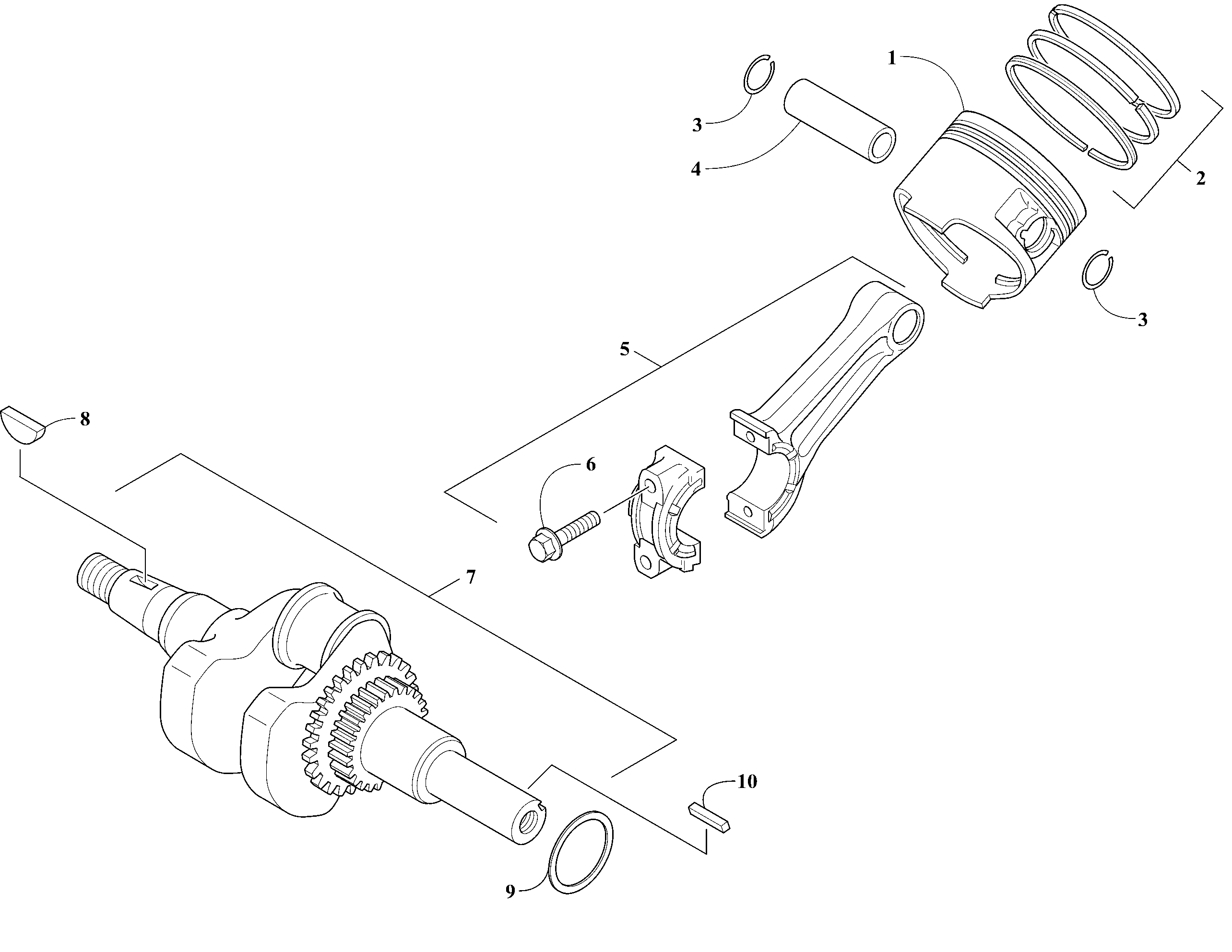 Engine - Piston and Crankshaft