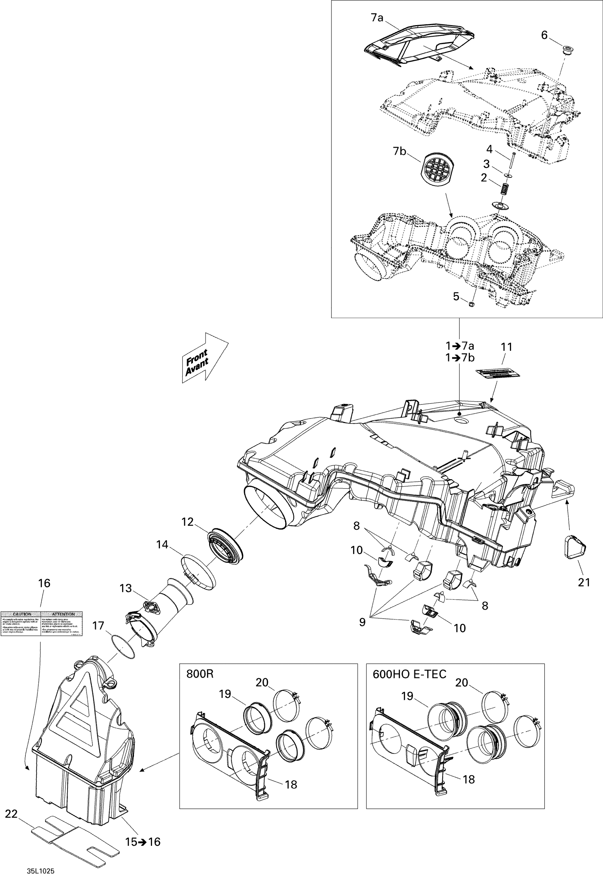 Air Intake System 800R PTEK