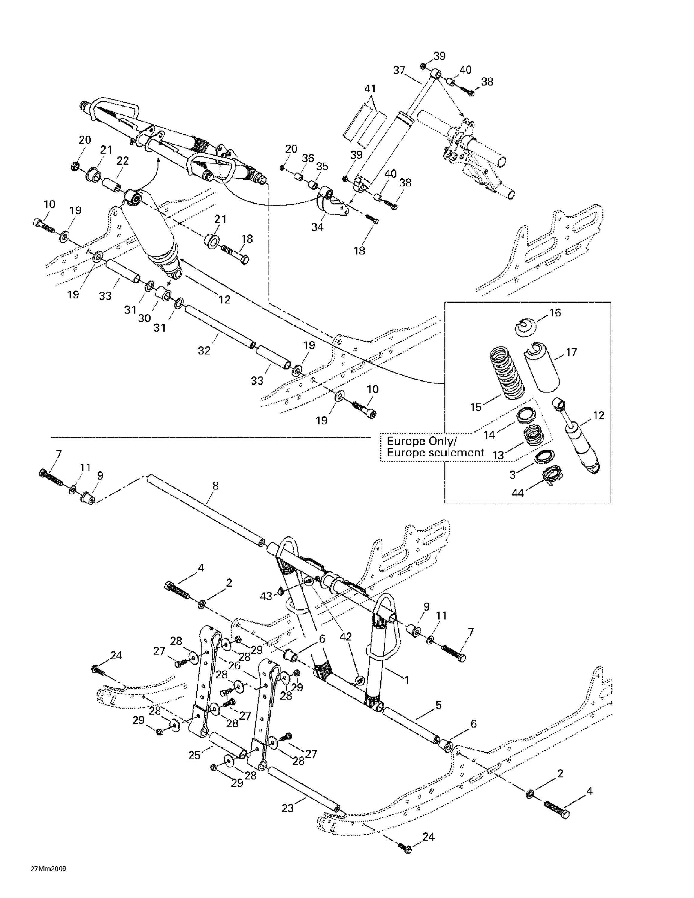 Схема узла: Front Arm, Rear Suspension