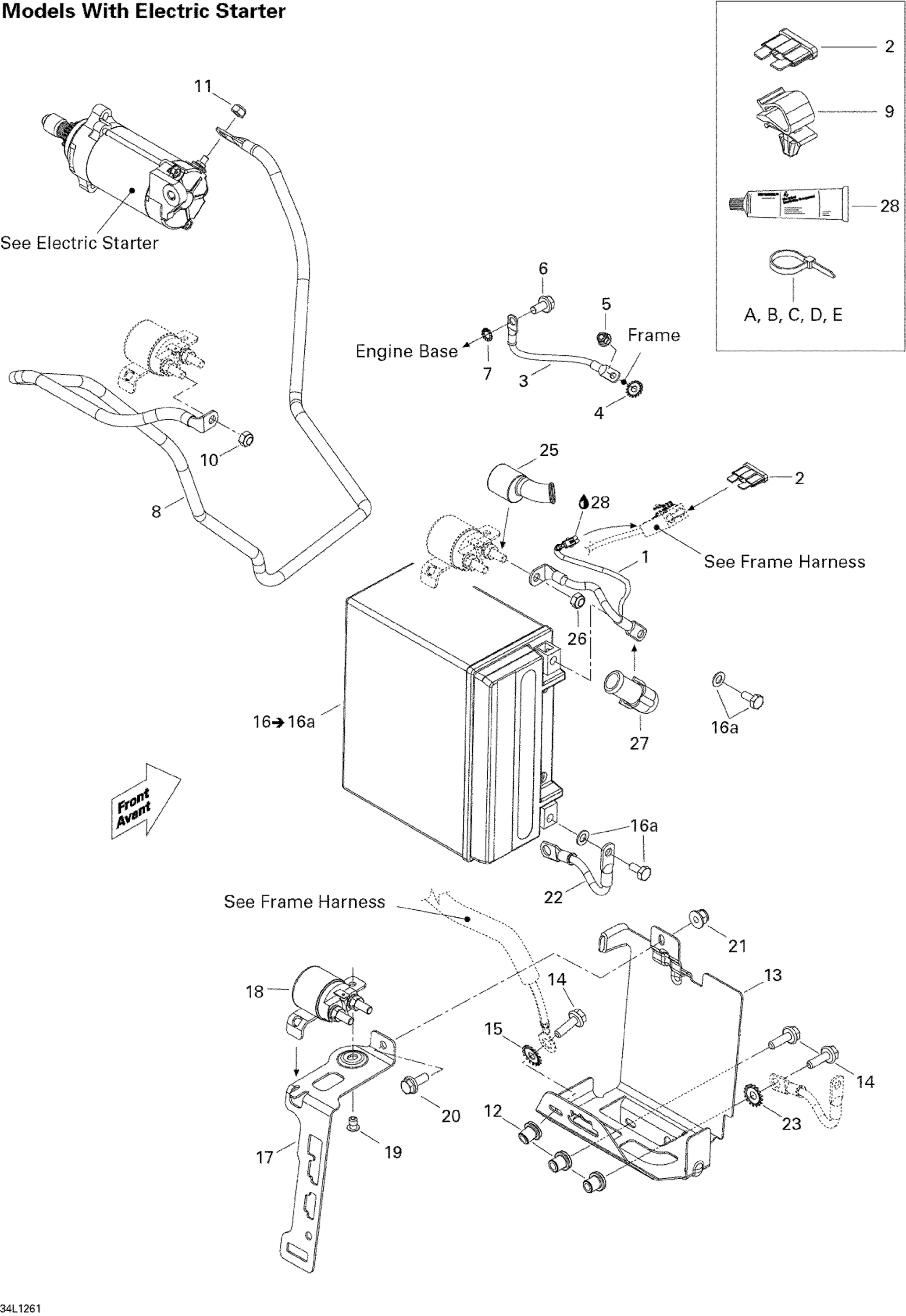 Battery And Starter