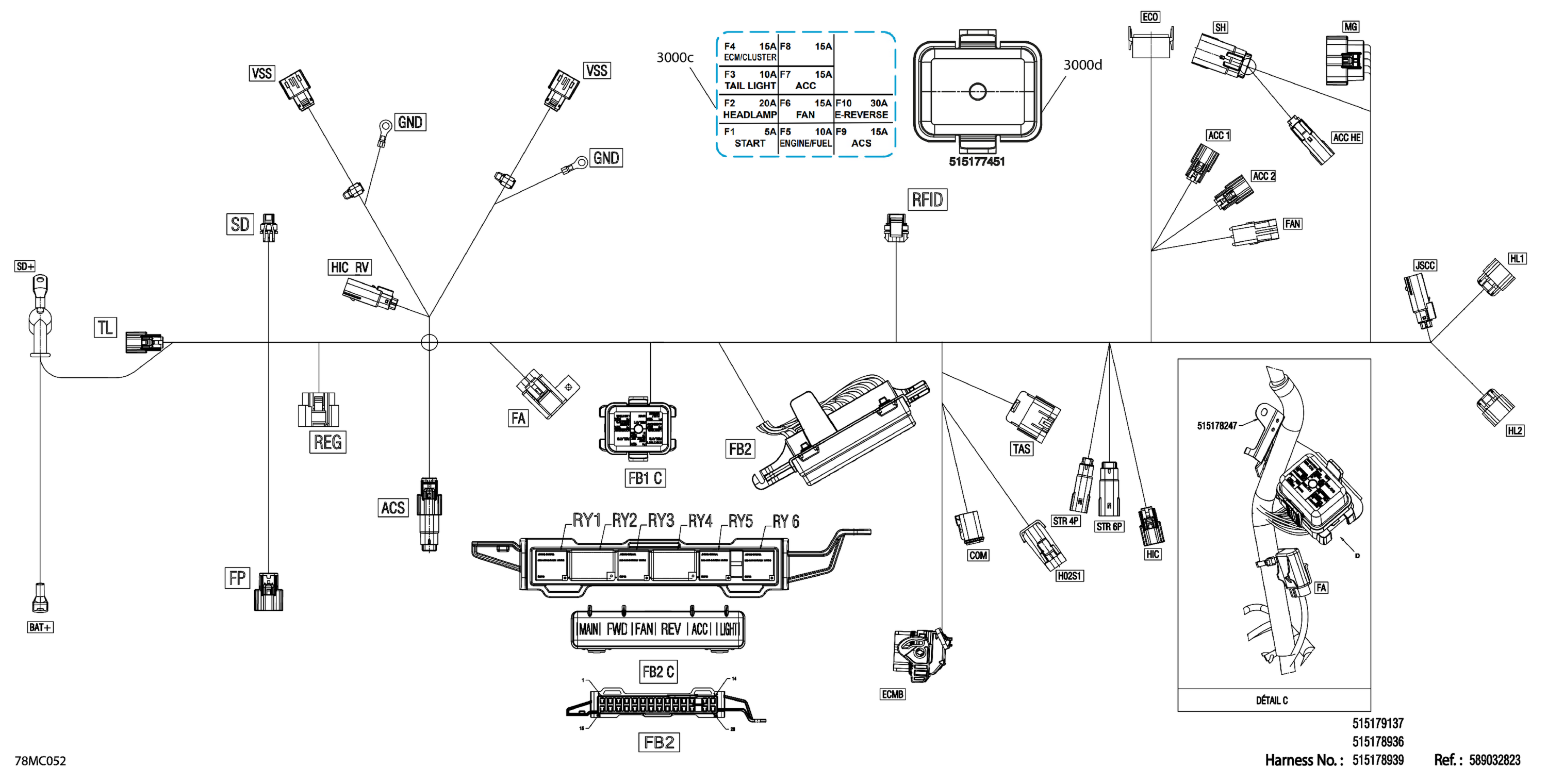 Electric - Main Harness - 515178936