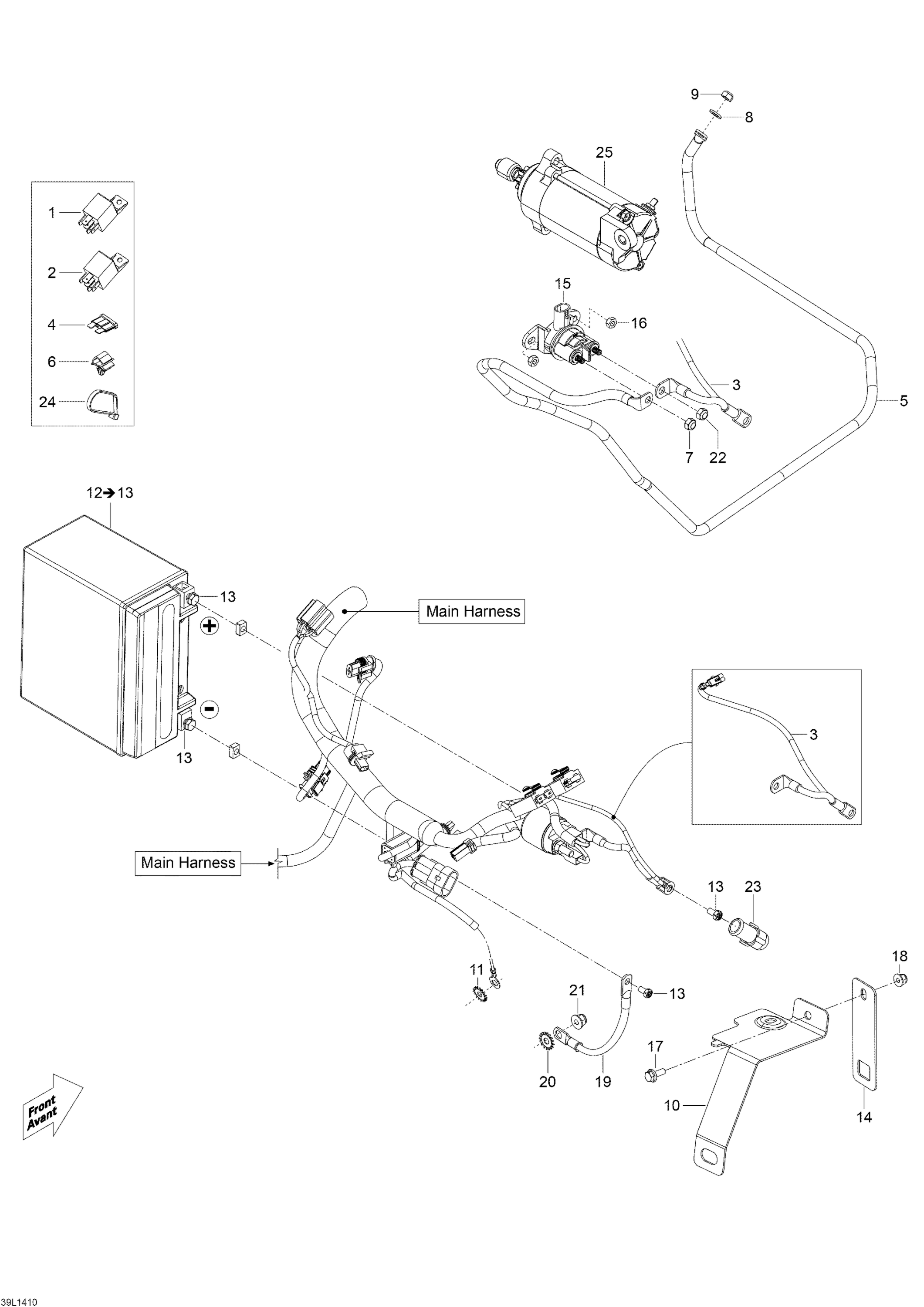 Battery And Starter