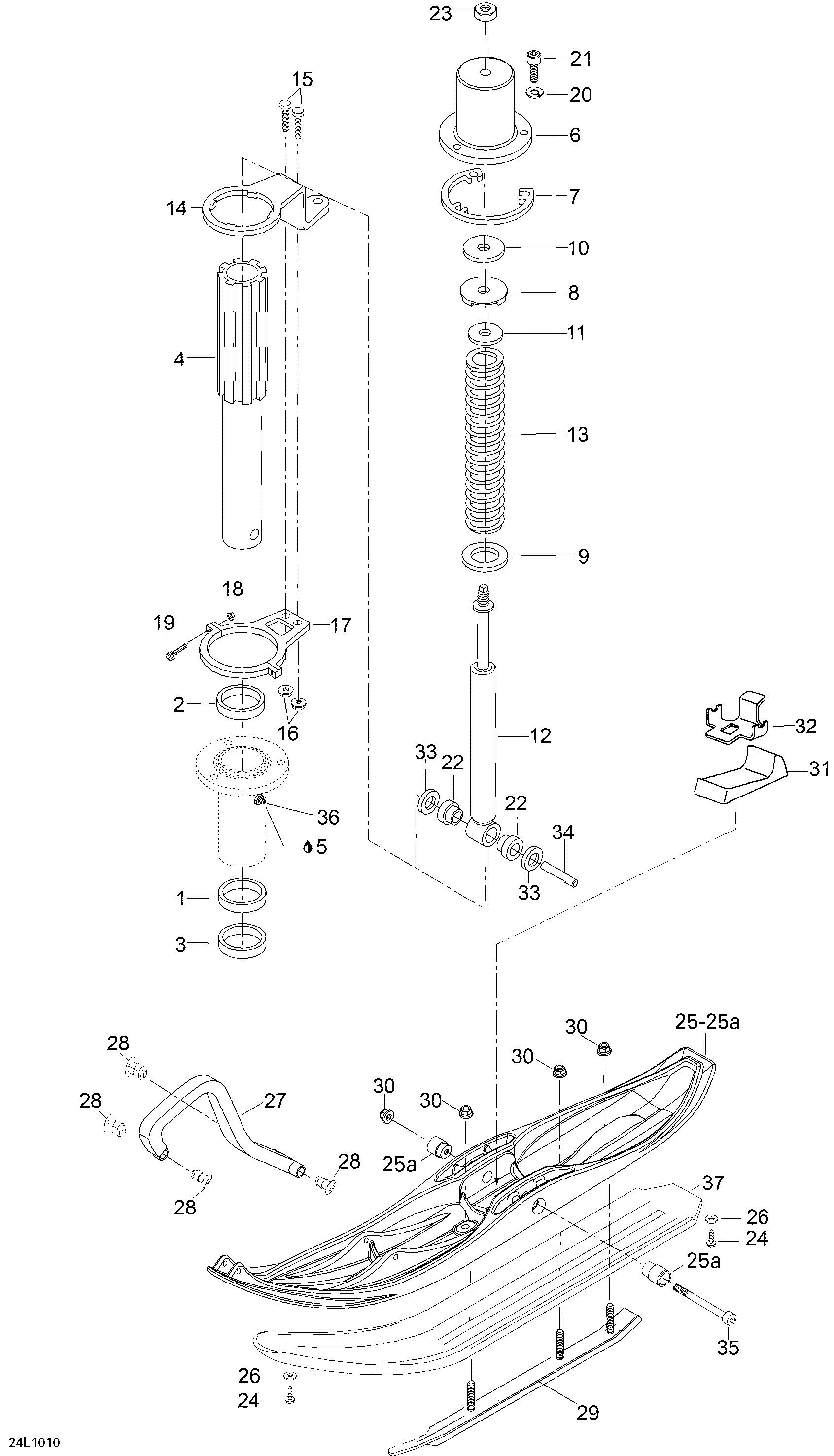 Front Suspension And Ski