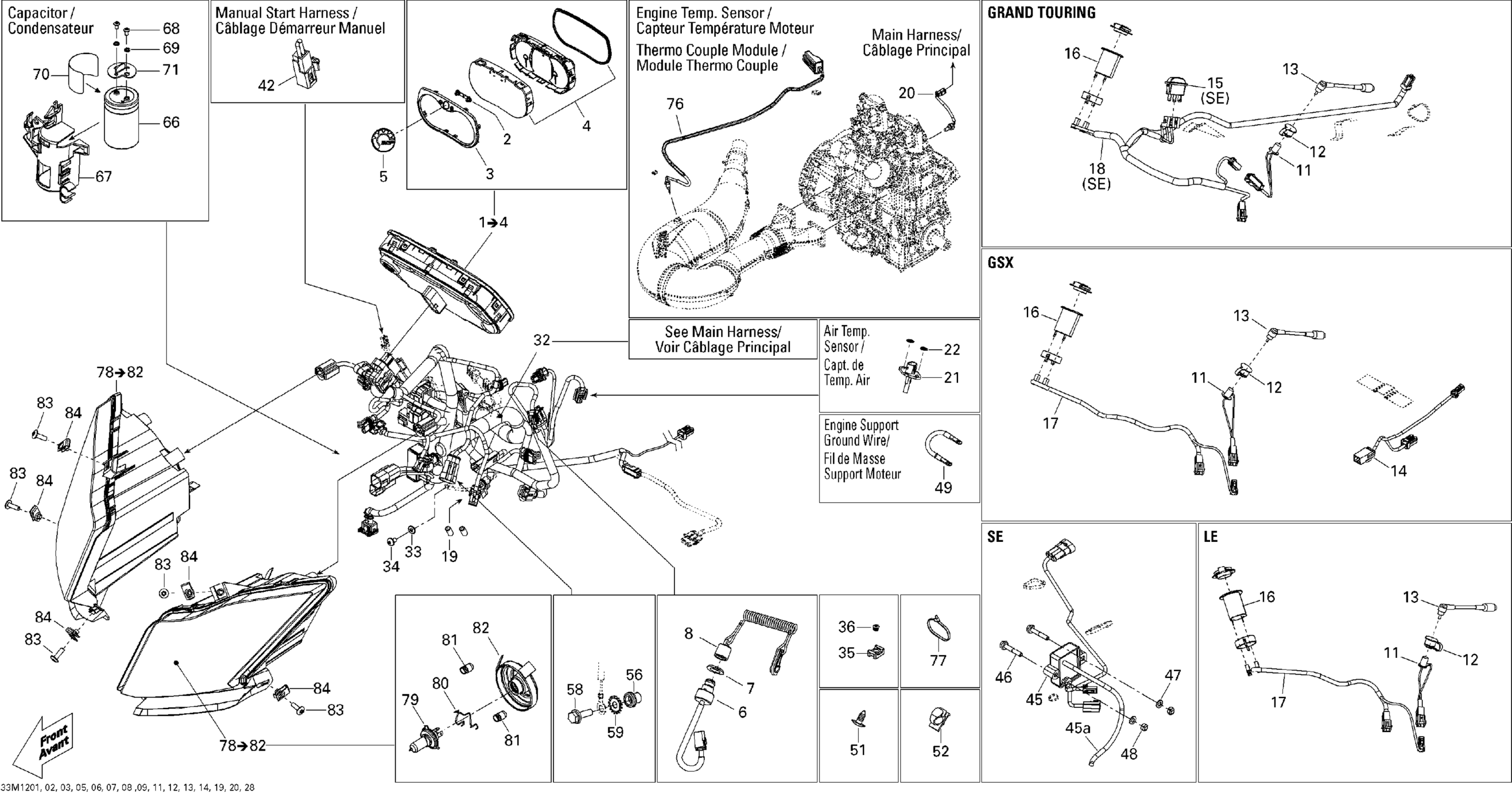 Схема узла: Electrical System 600HO ETEC