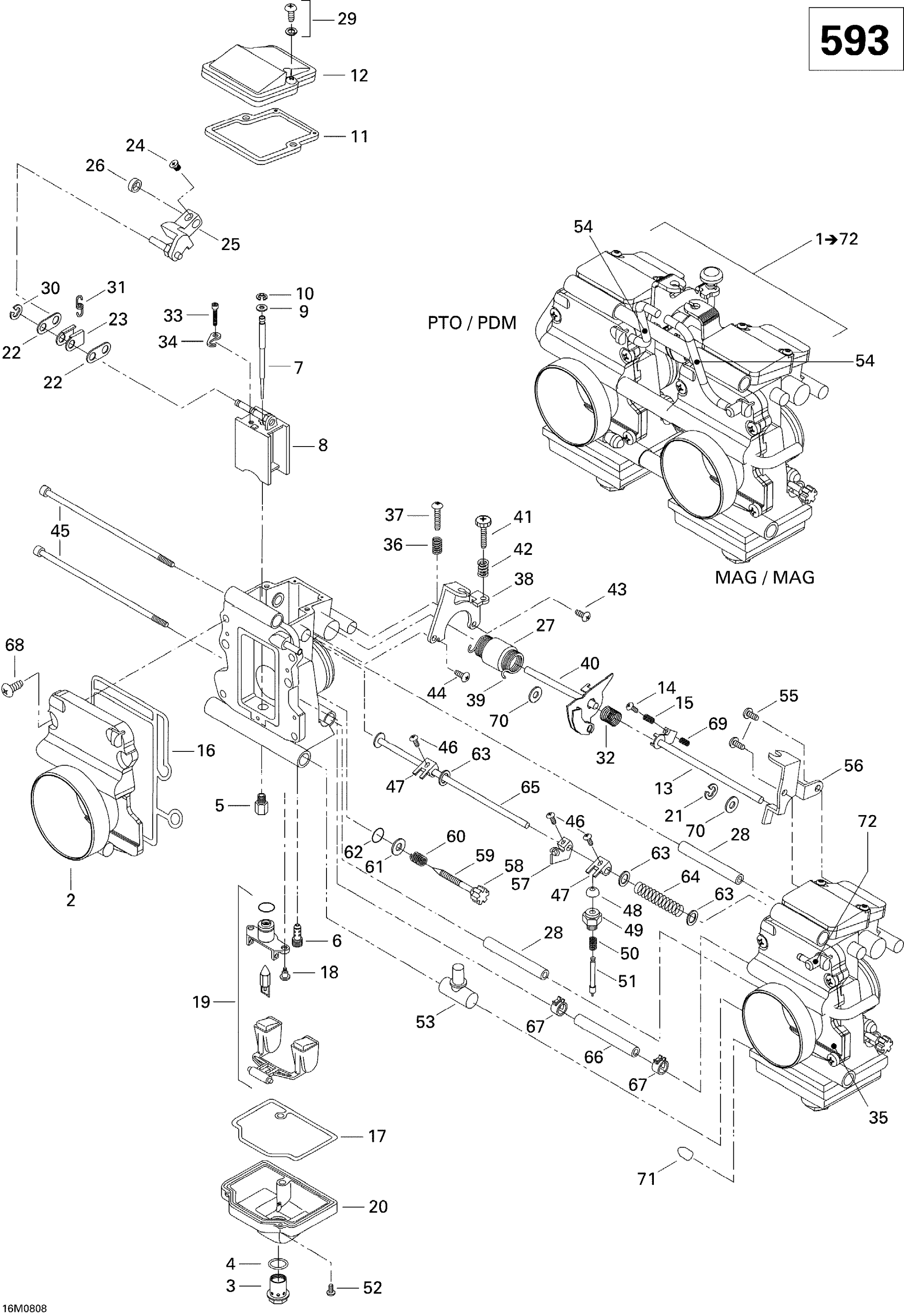 Схема узла: Carburetor 593