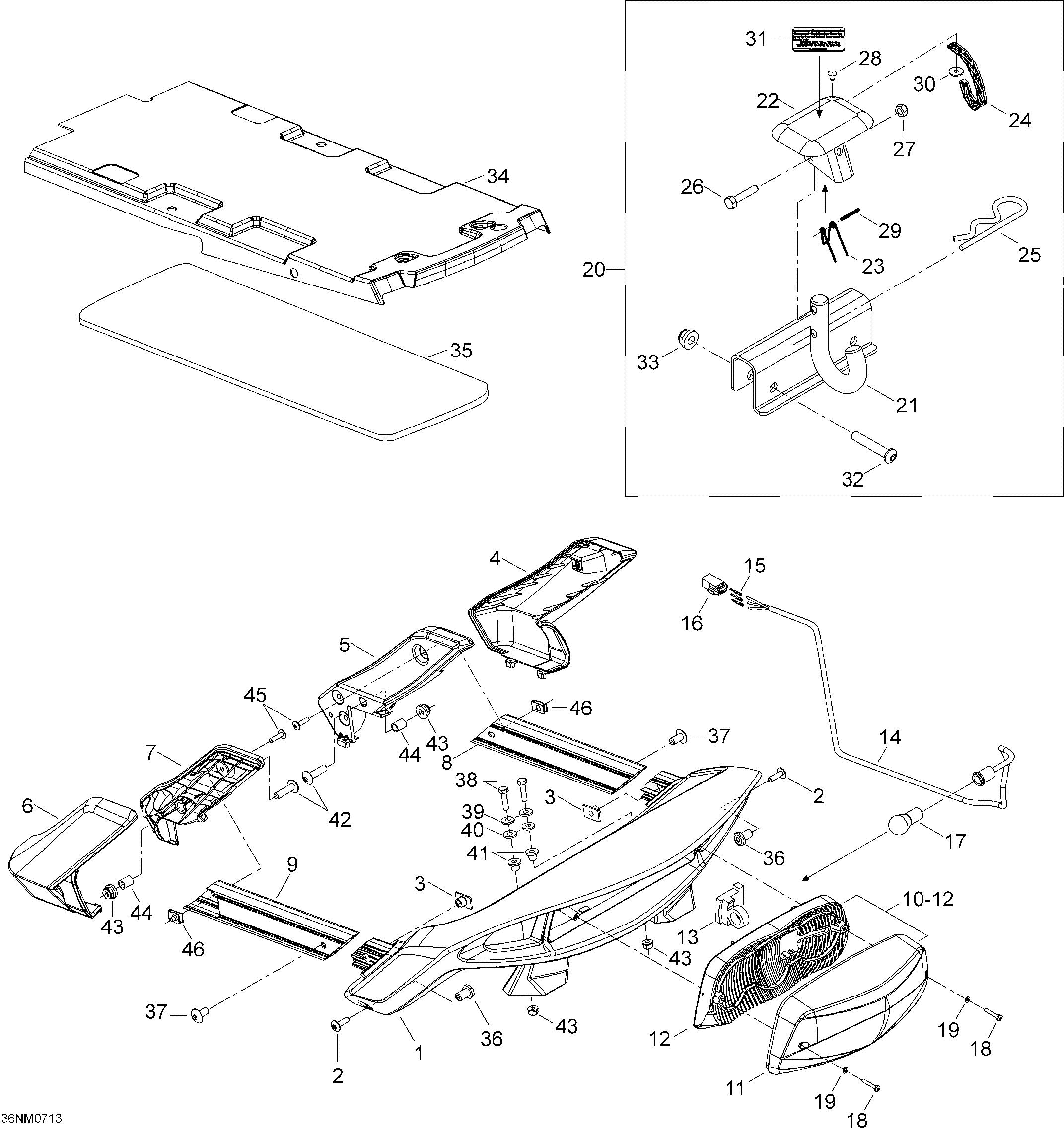 Схема узла: Luggage Rack