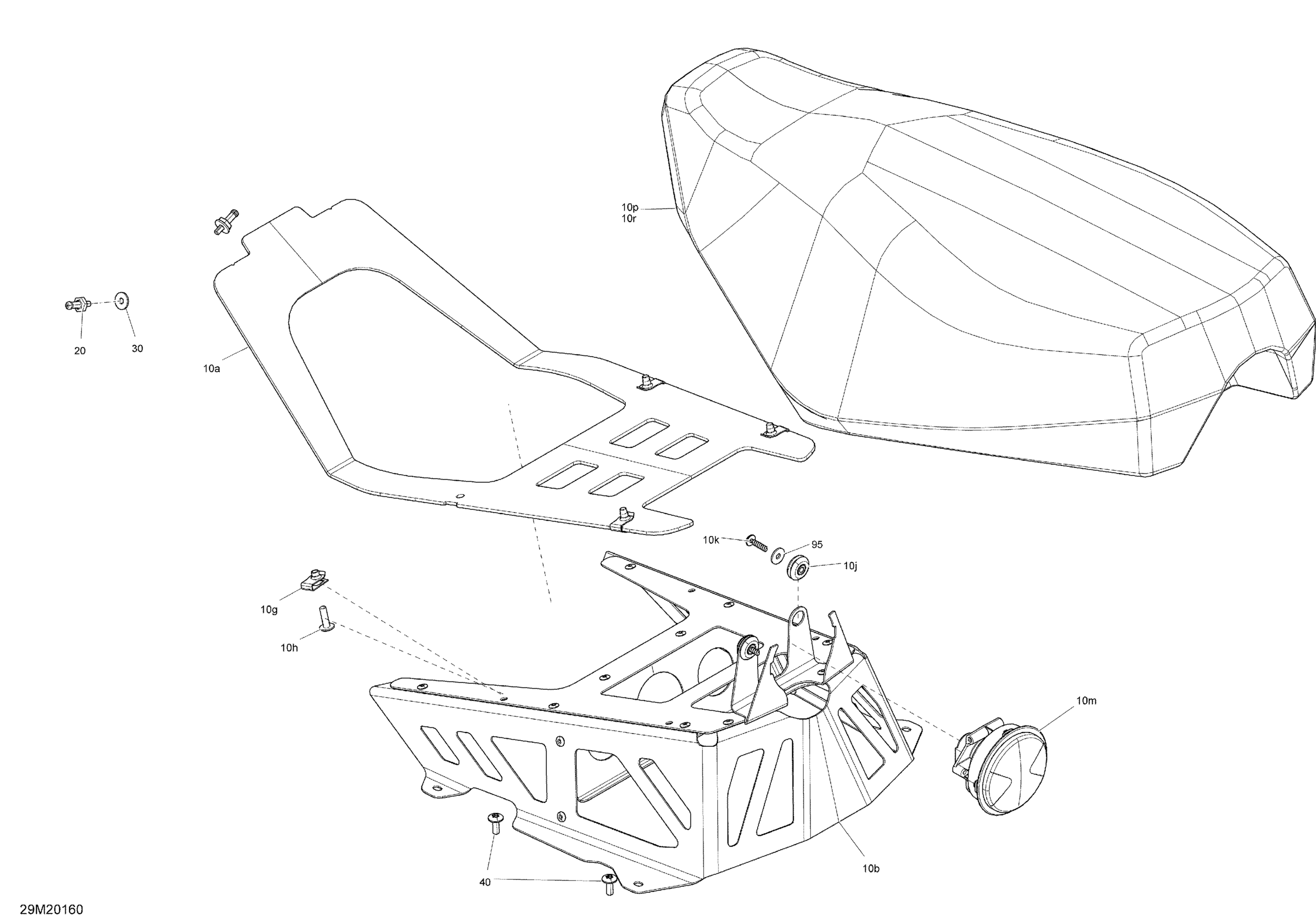 Seat - Main Section - Racing