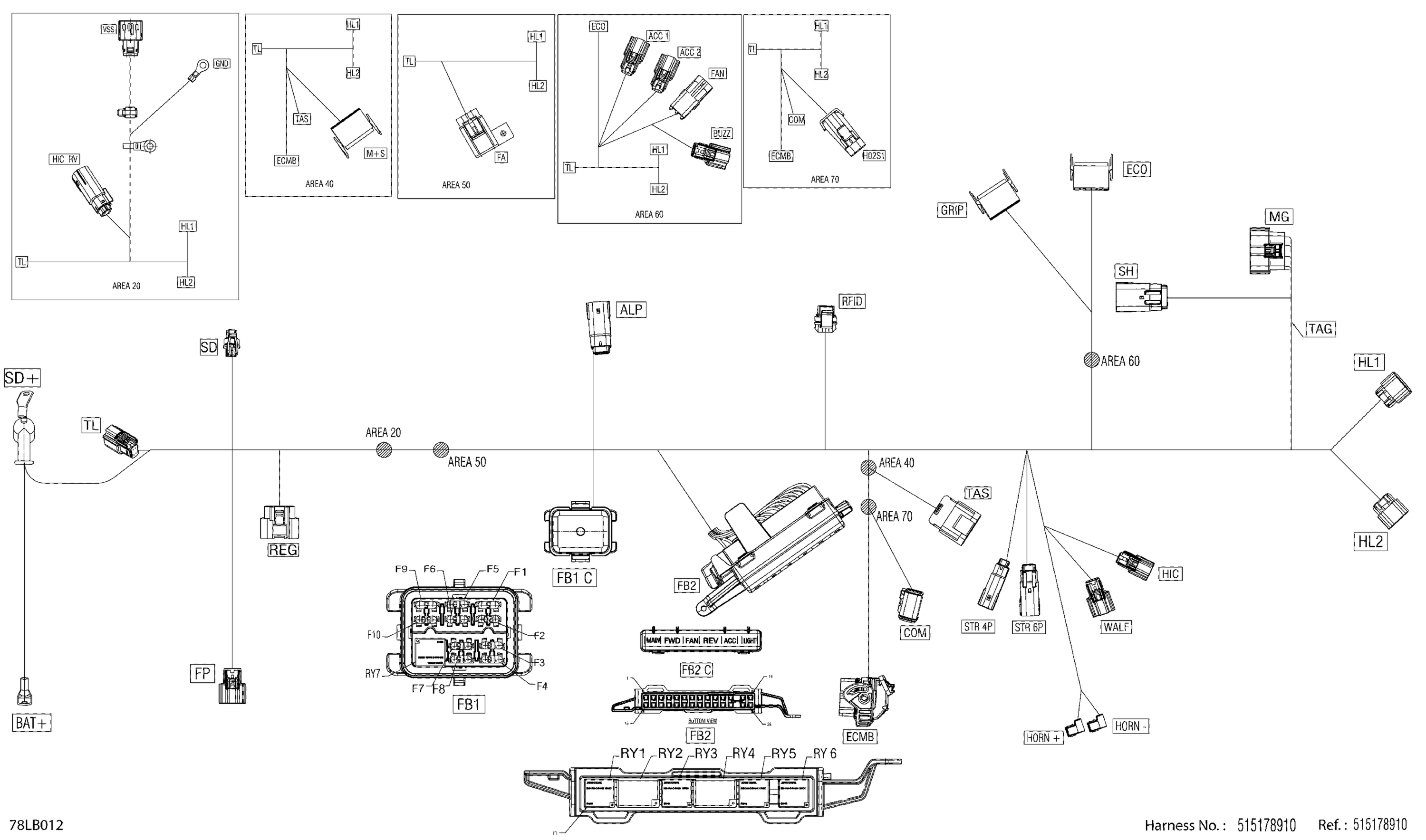 Electric - Main Harness - 515178910