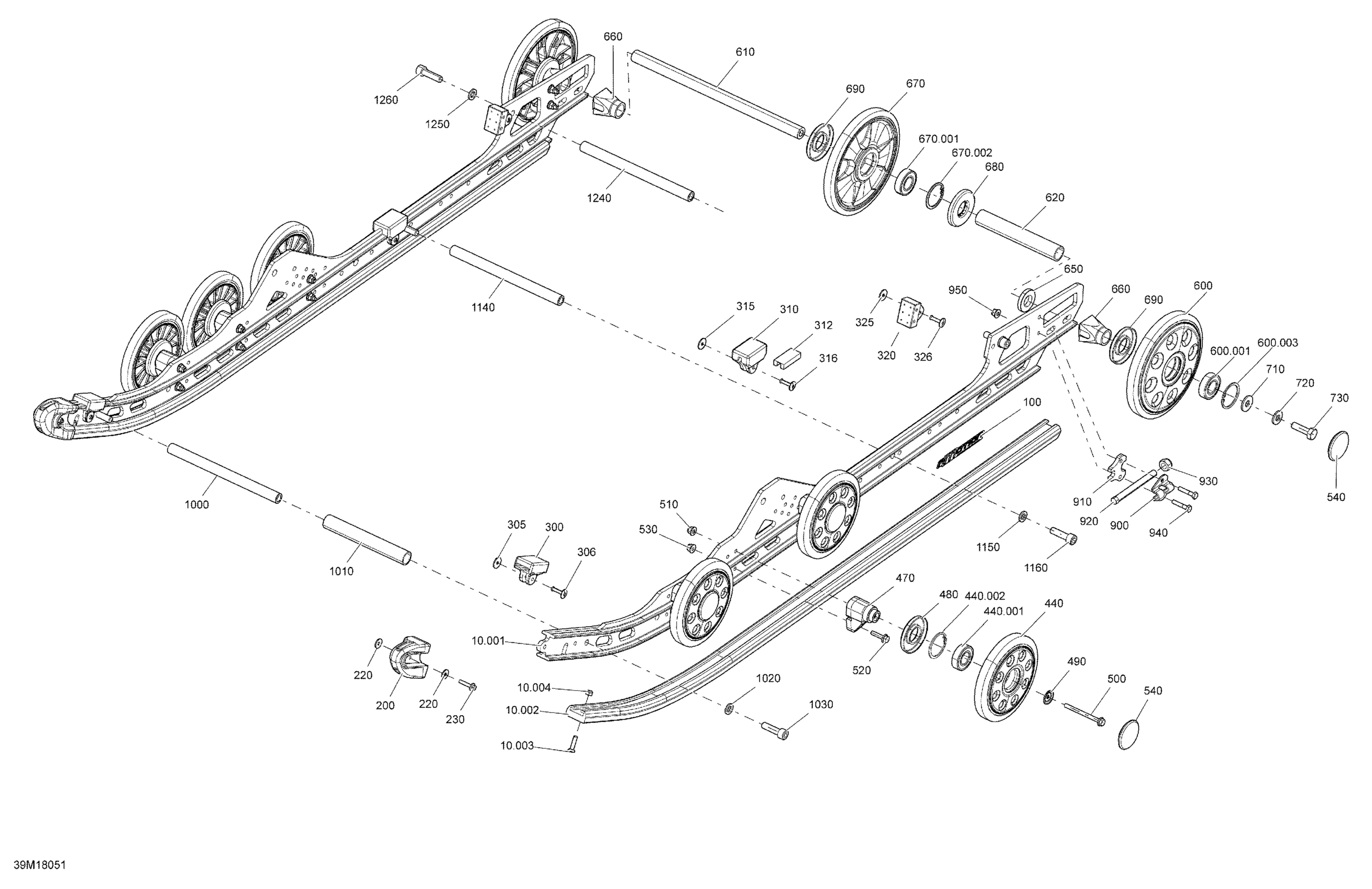 Rear Suspension Grand Touring - Package LE, SE - Inferior