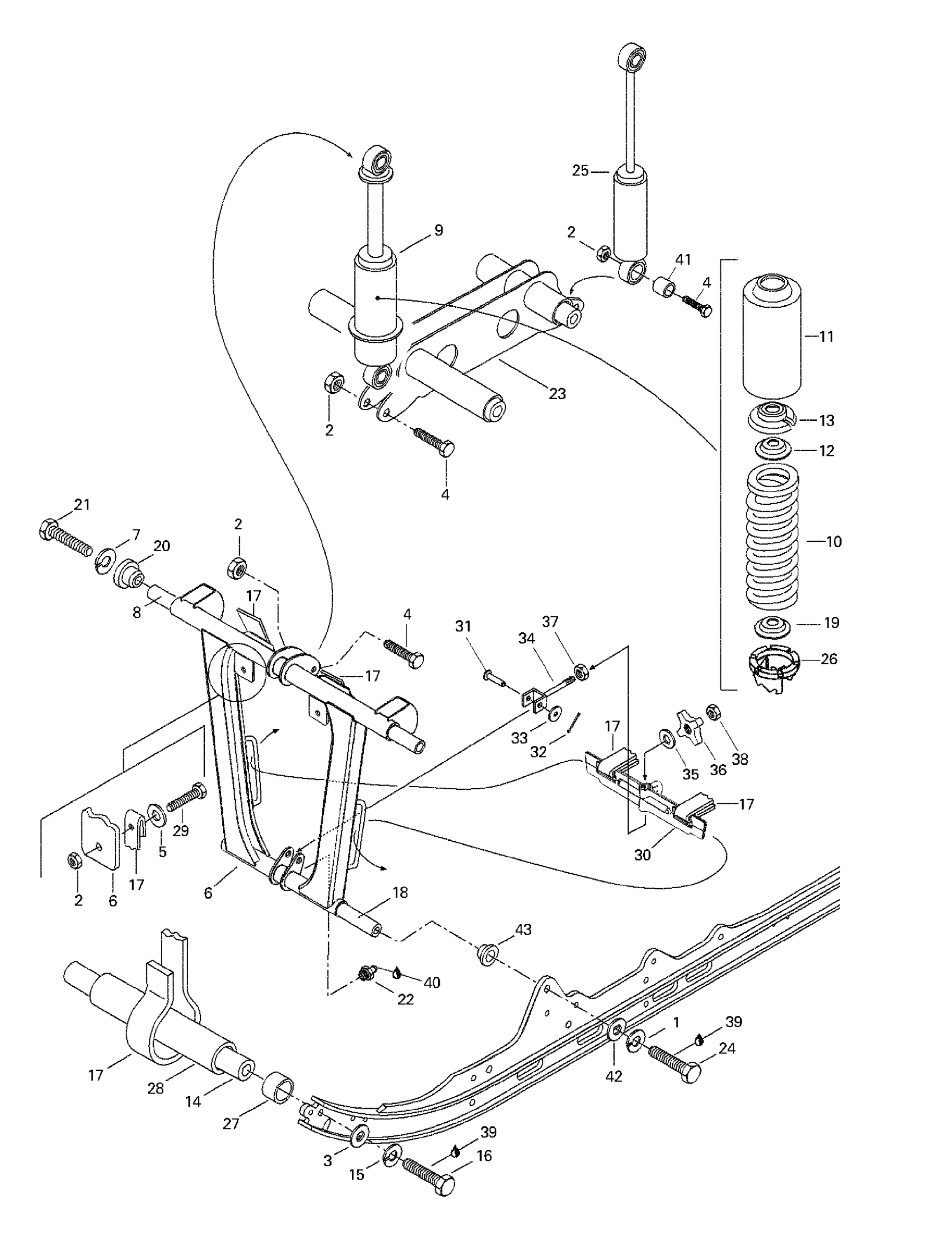 Схема узла: Front Arm, Rear Suspension