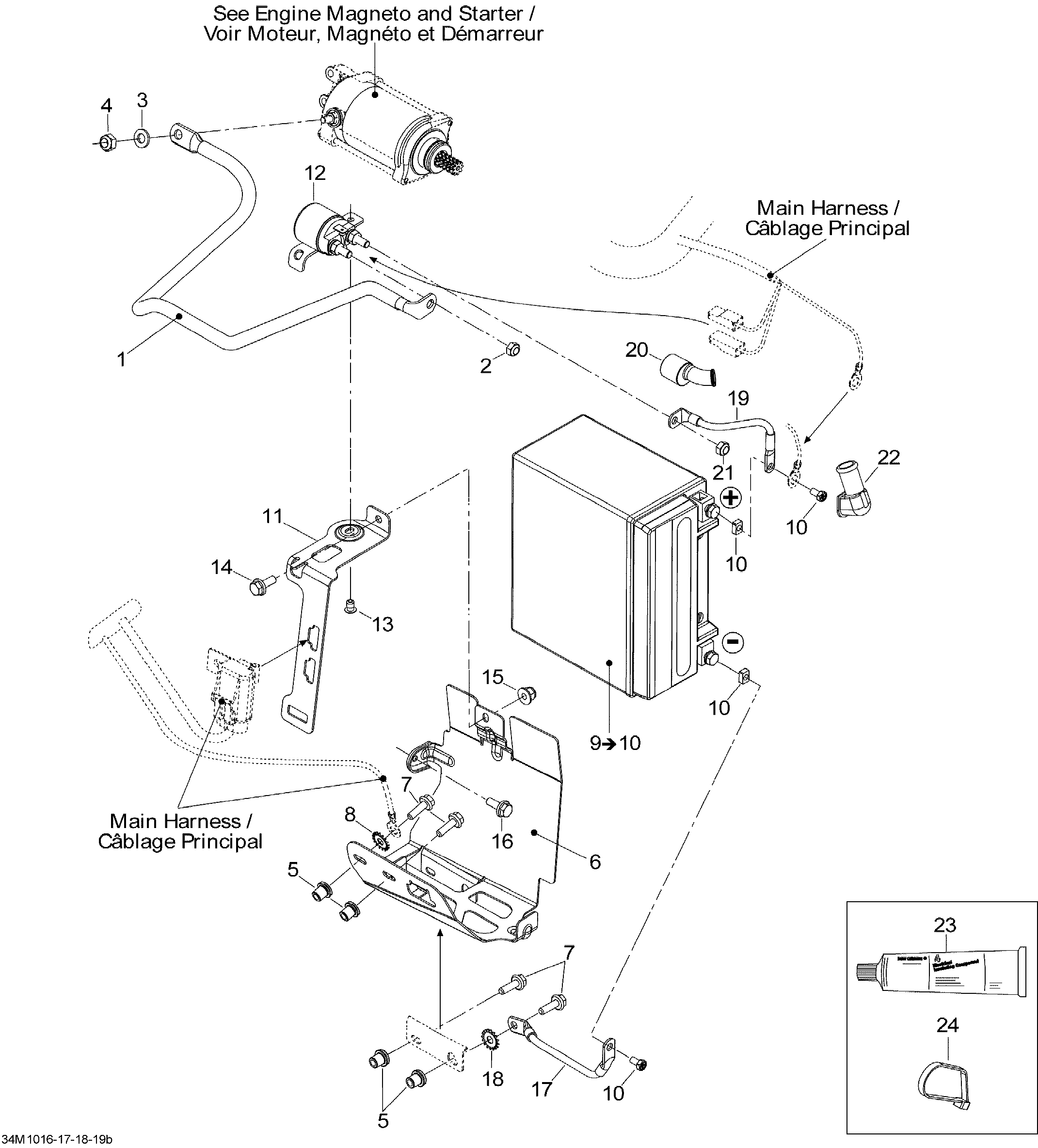 Battery And Starter