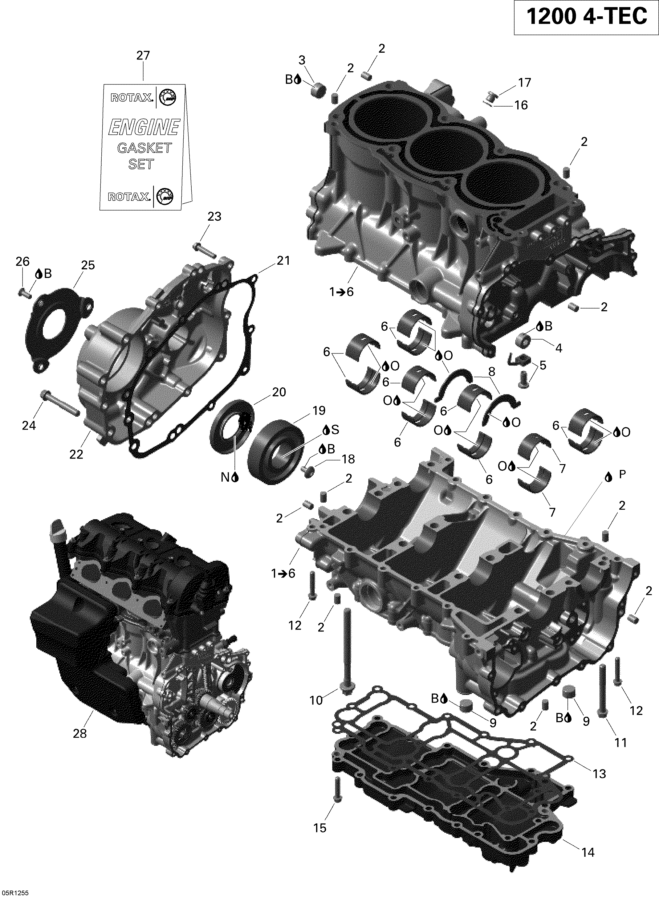 Crankcase - 1200 iTC 4-TEC