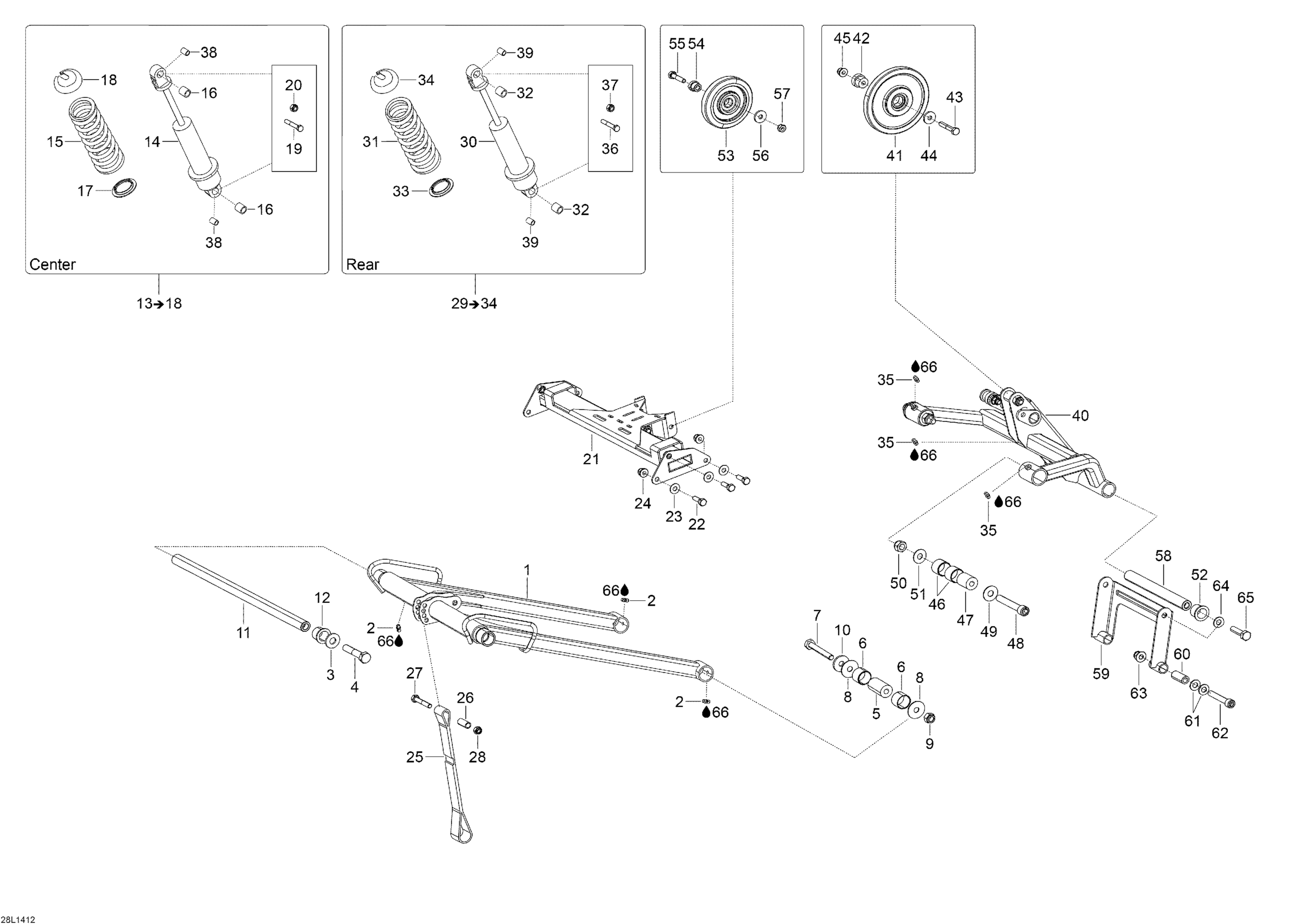 Схема узла: Rear Suspension