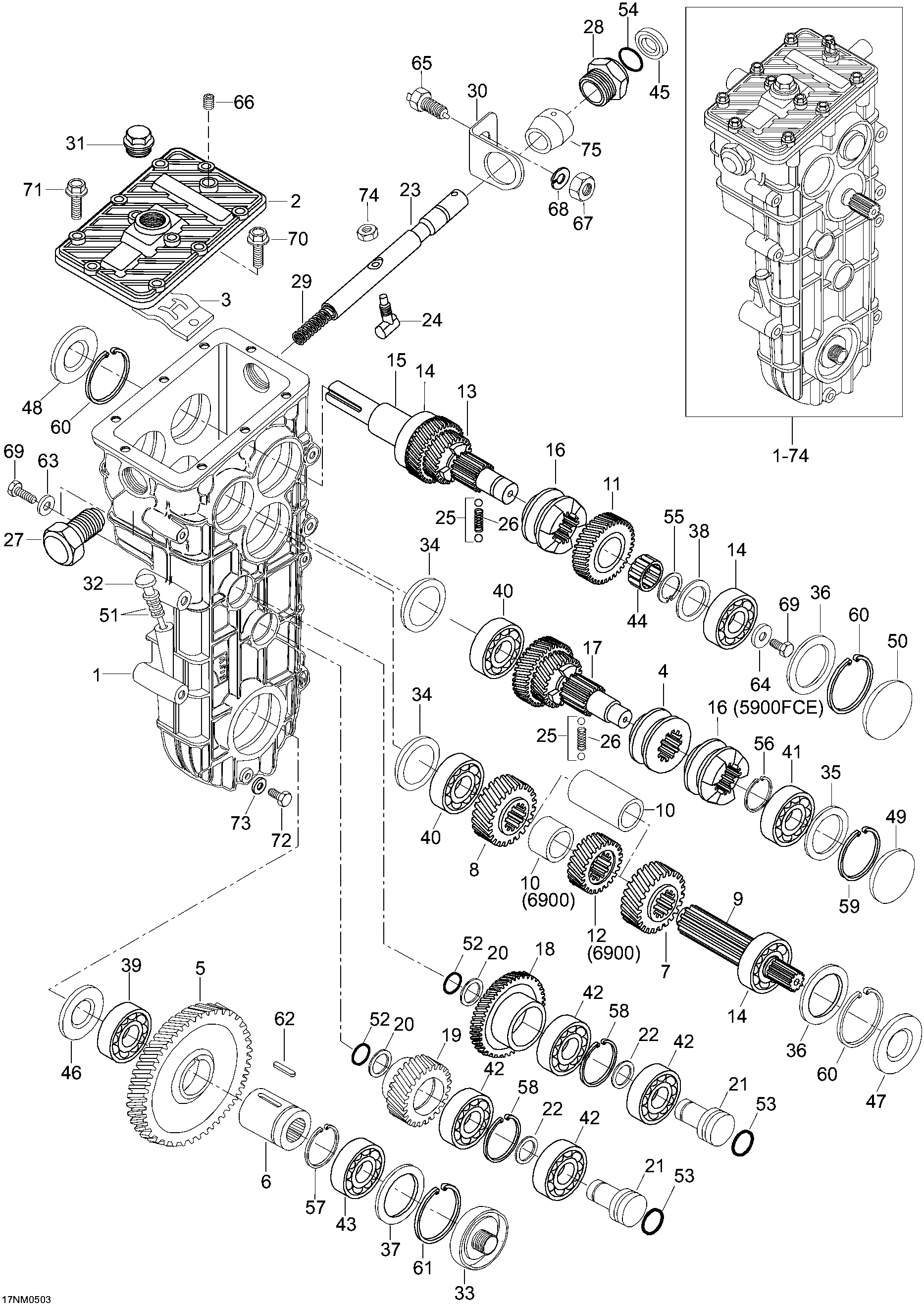 Схема узла: Transmission, 5900FCE