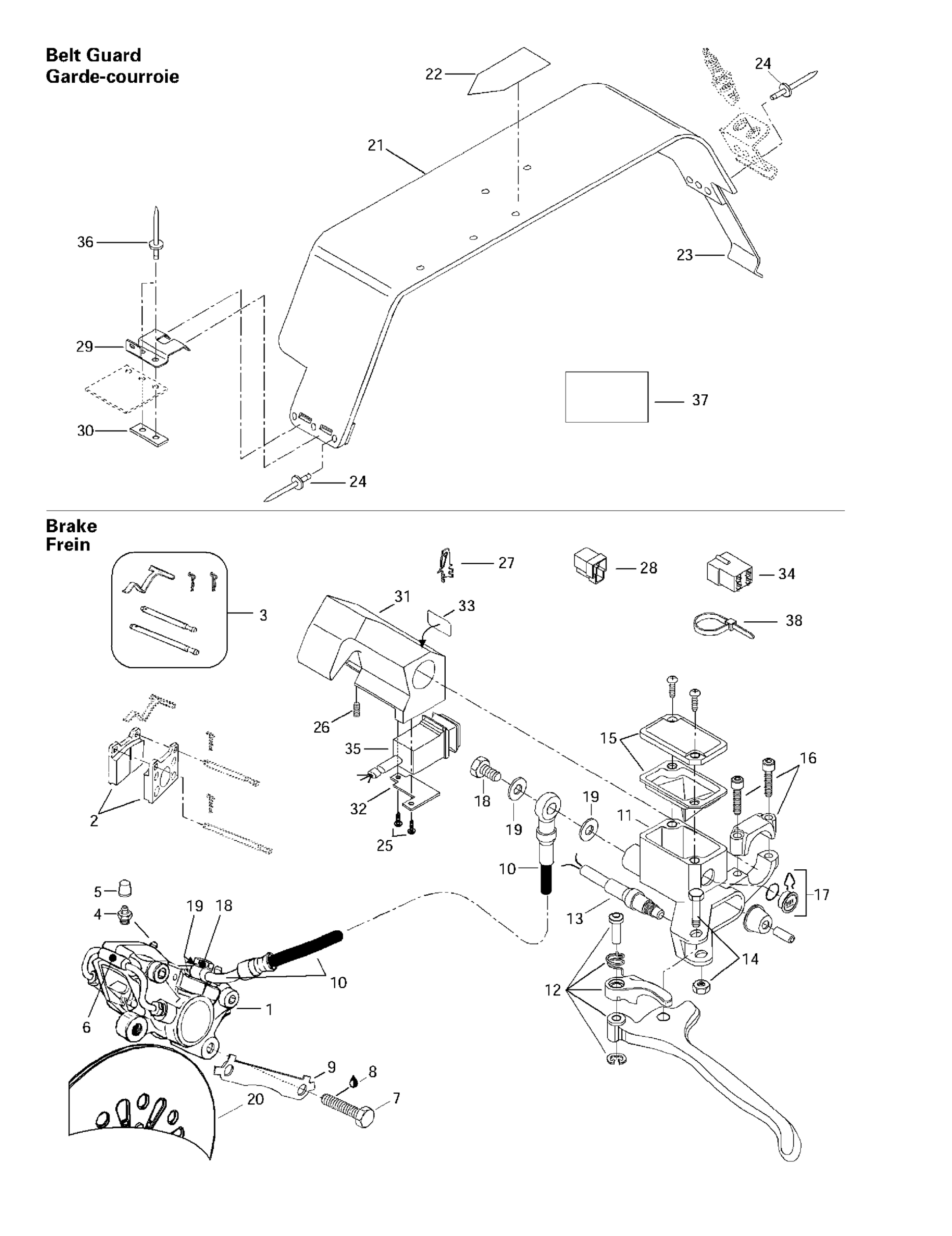 Hydraulic Brake And Belt Guard