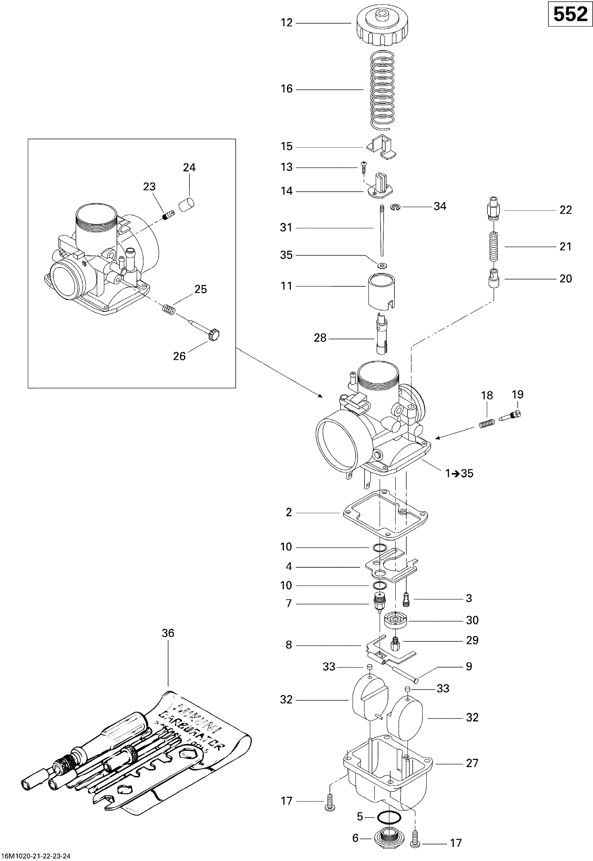 Схема узла: Carburetor