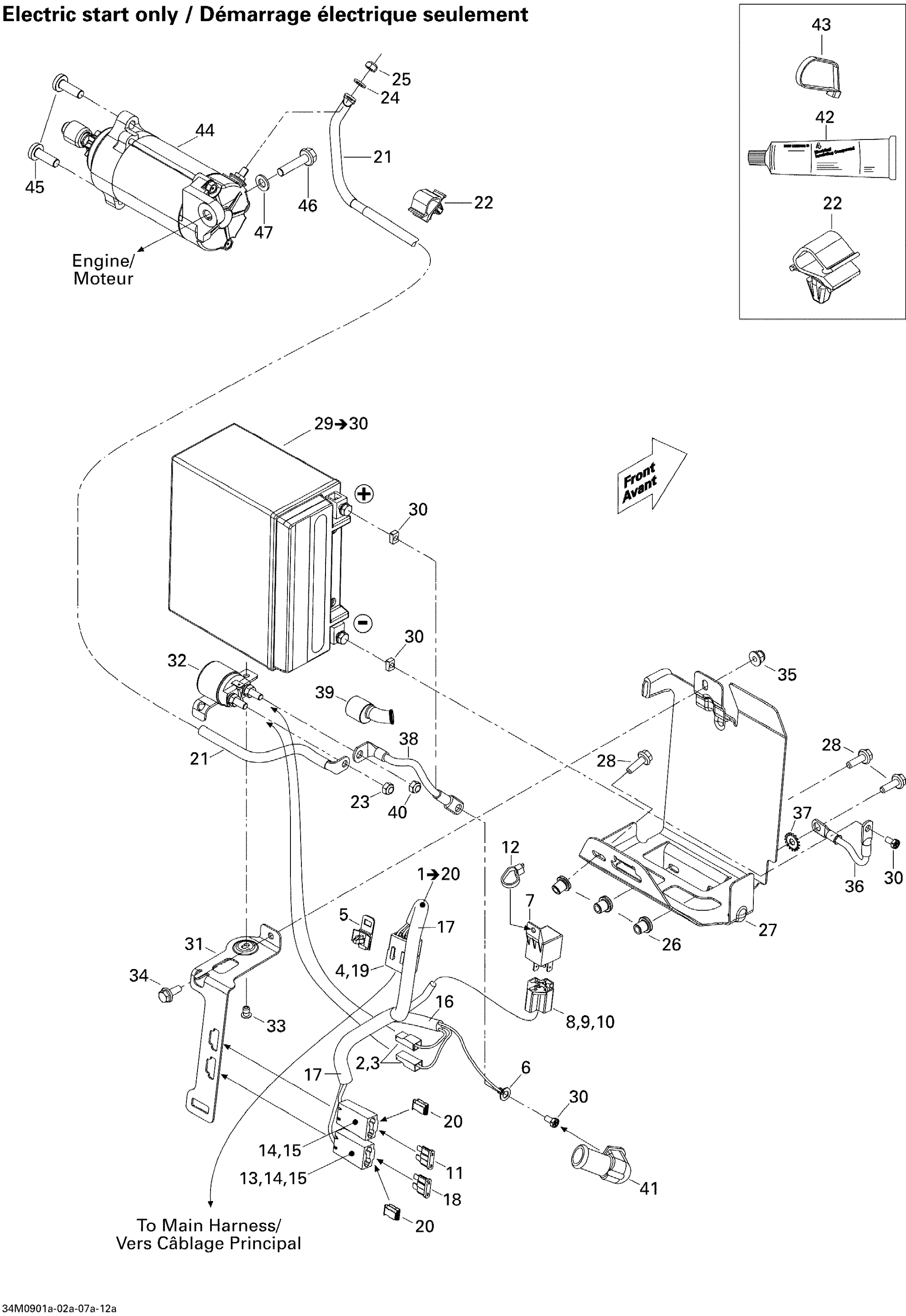 Battery And Starter 800R