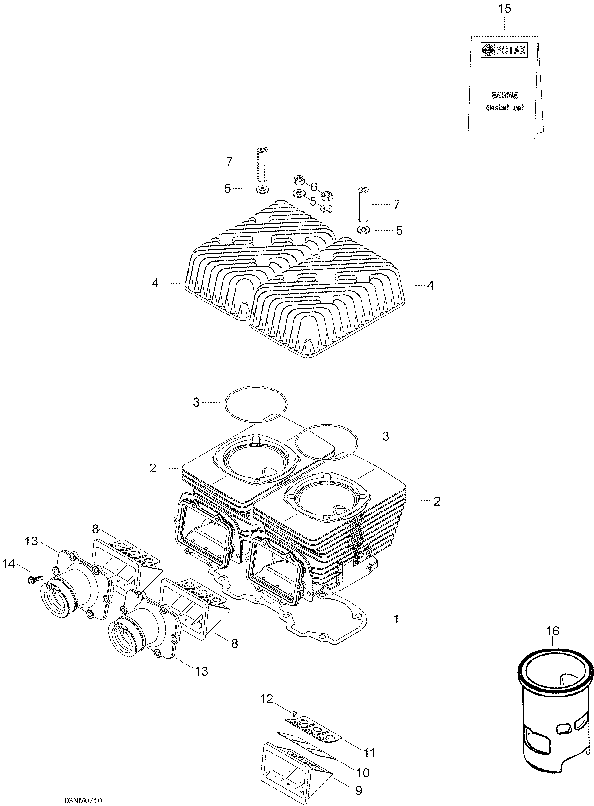 Схема узла: Cylinder And Cylinder Head