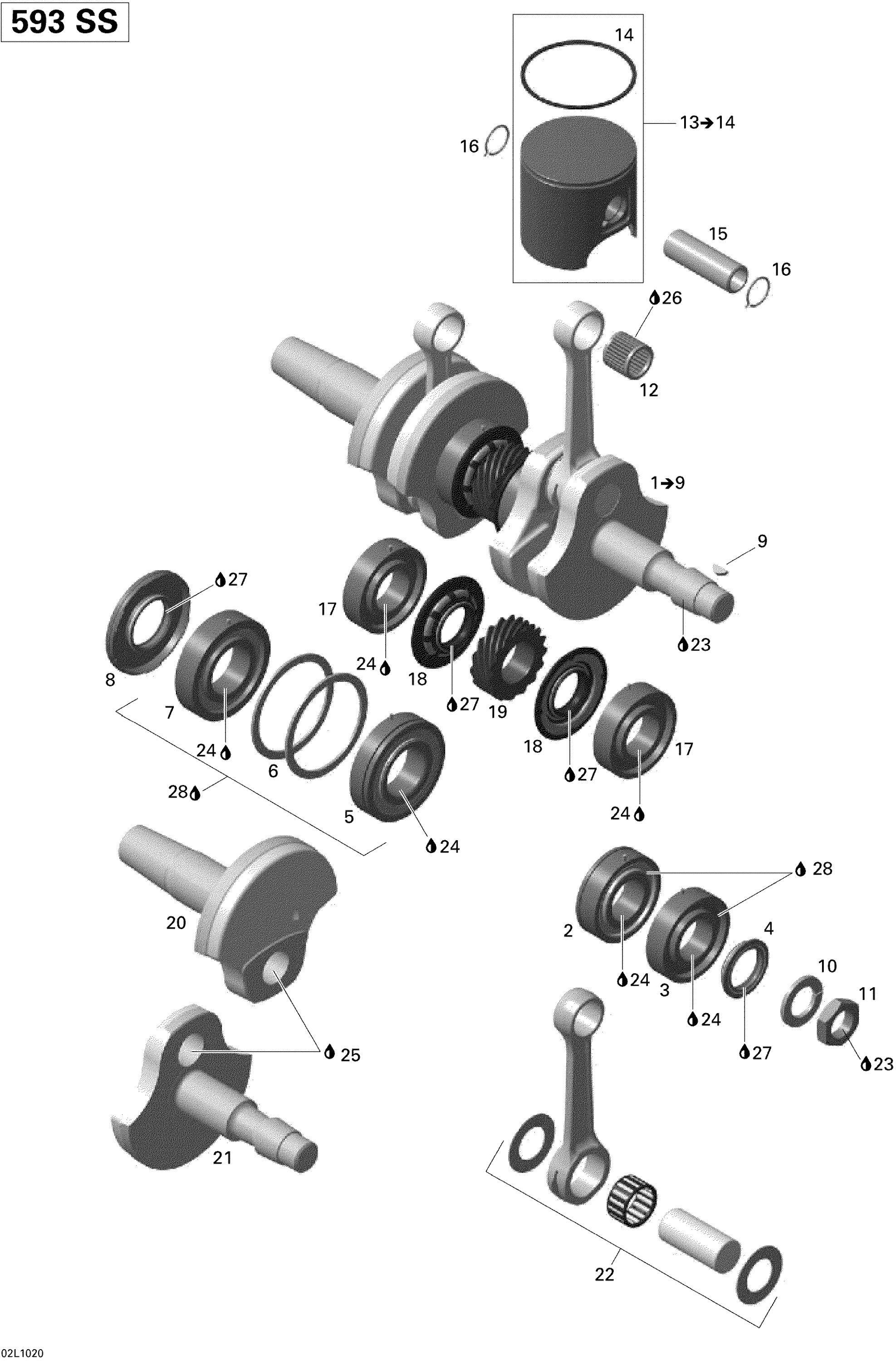 Crankshaft And Pistons