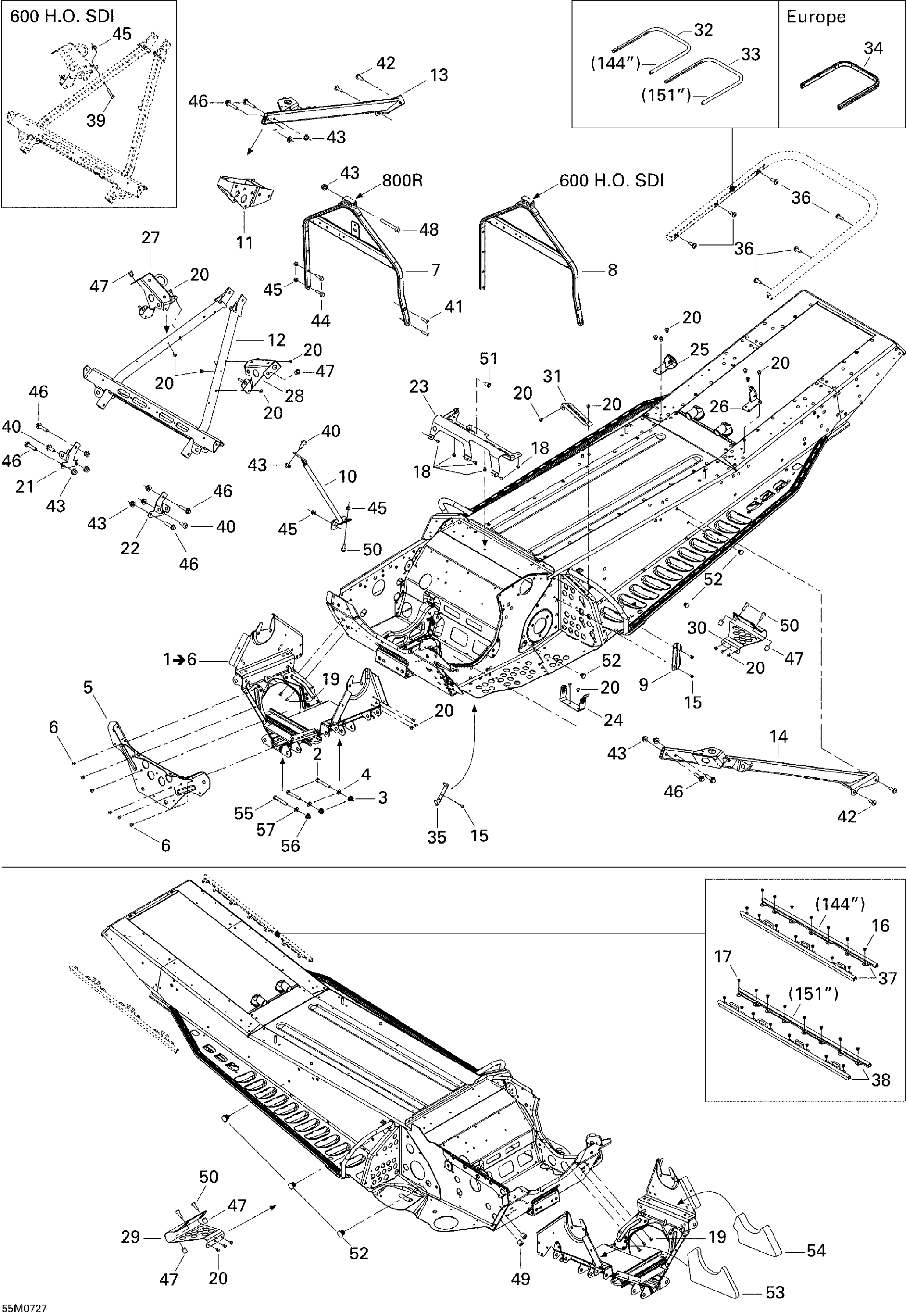 Схема узла: Frame and Components 800R