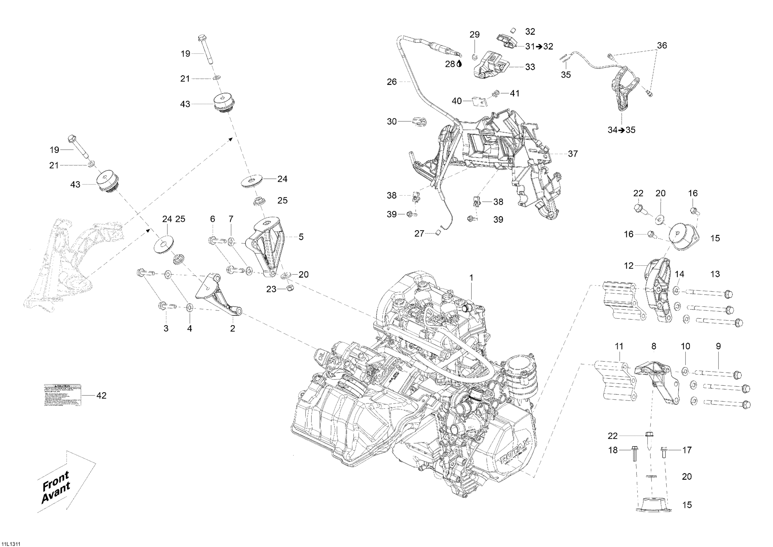 Engine And Engine Support