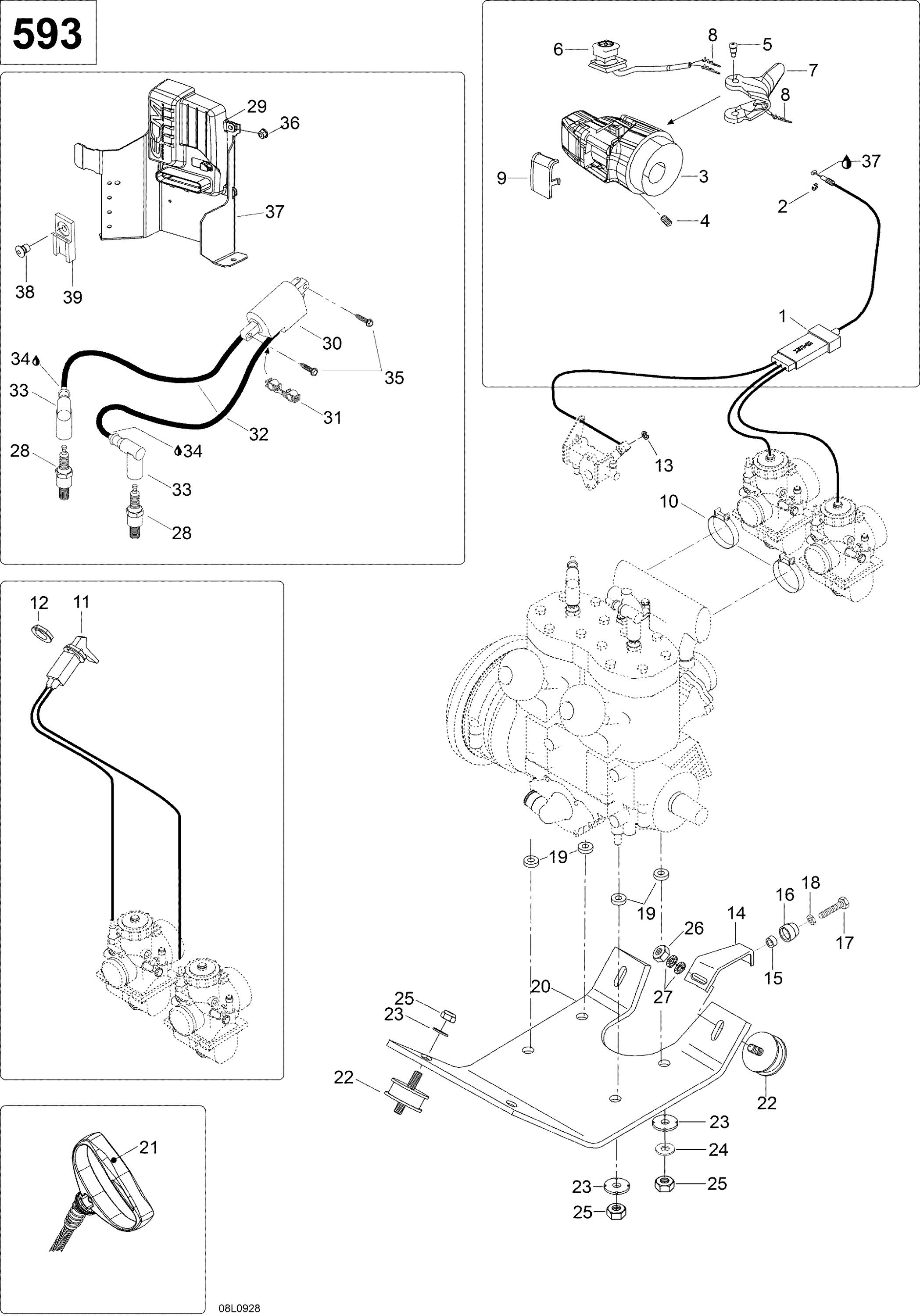 Engine And Engine Support WT 600