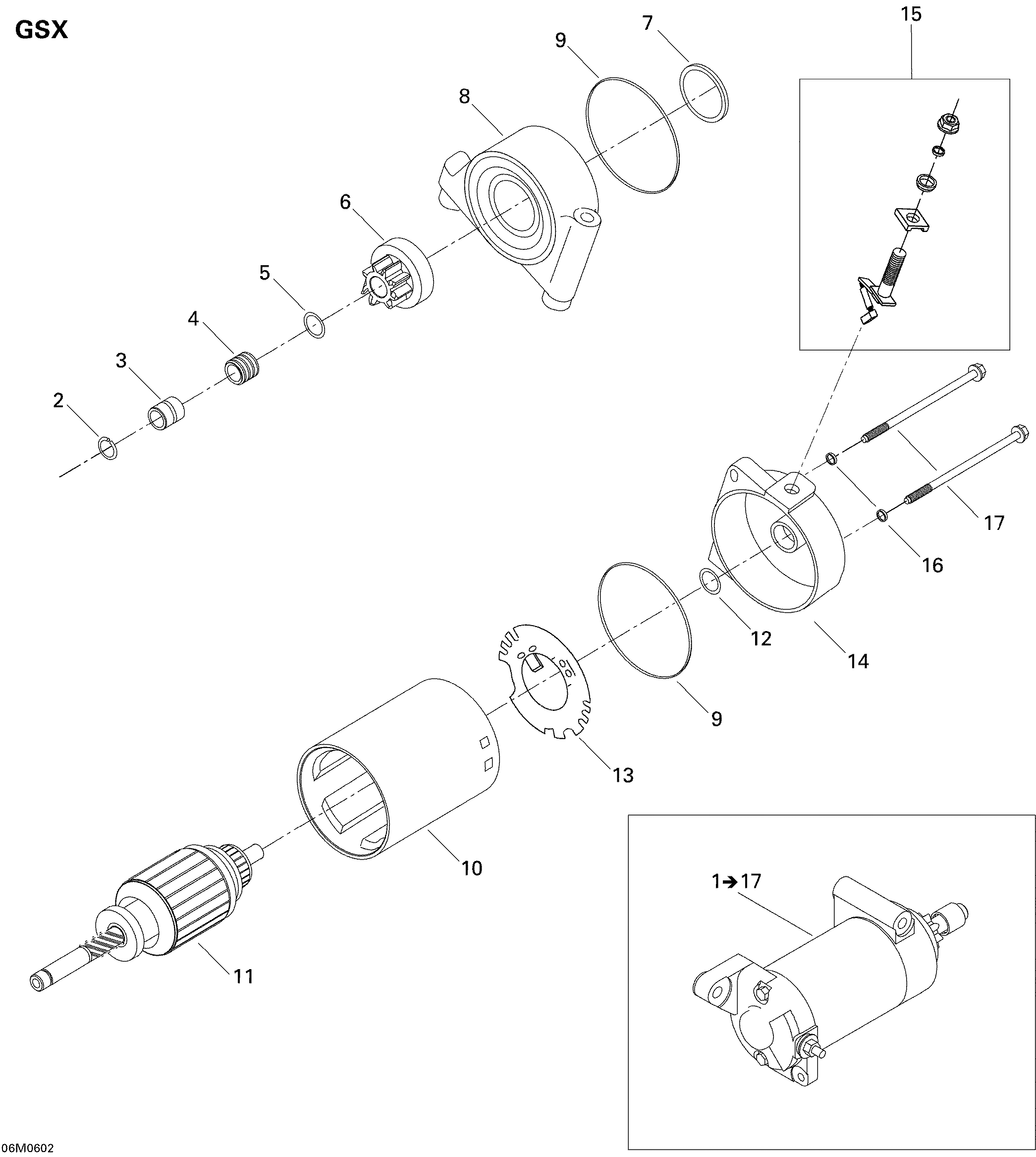 Electric Starter GSX 380F