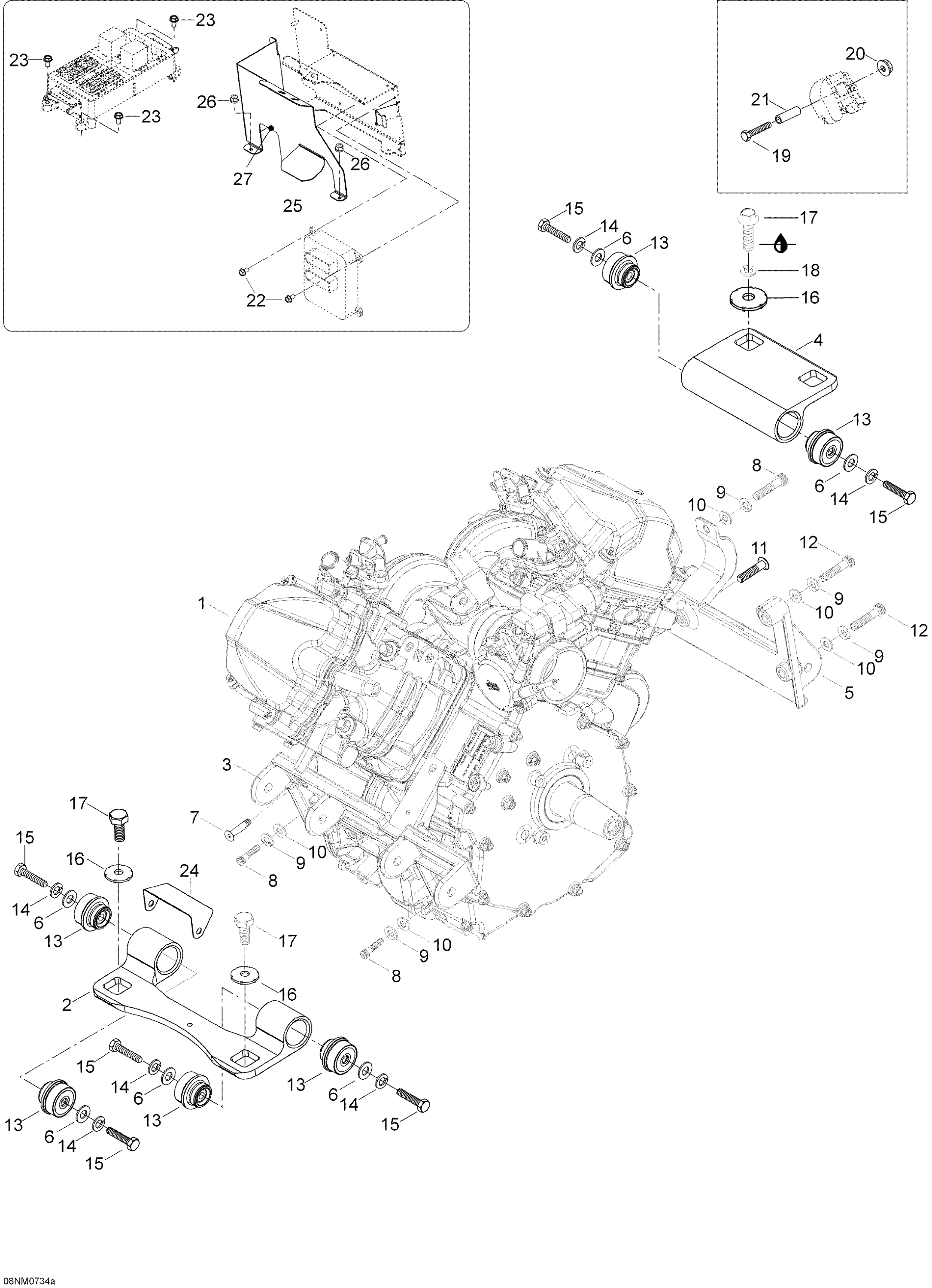 Engine And Engine Support