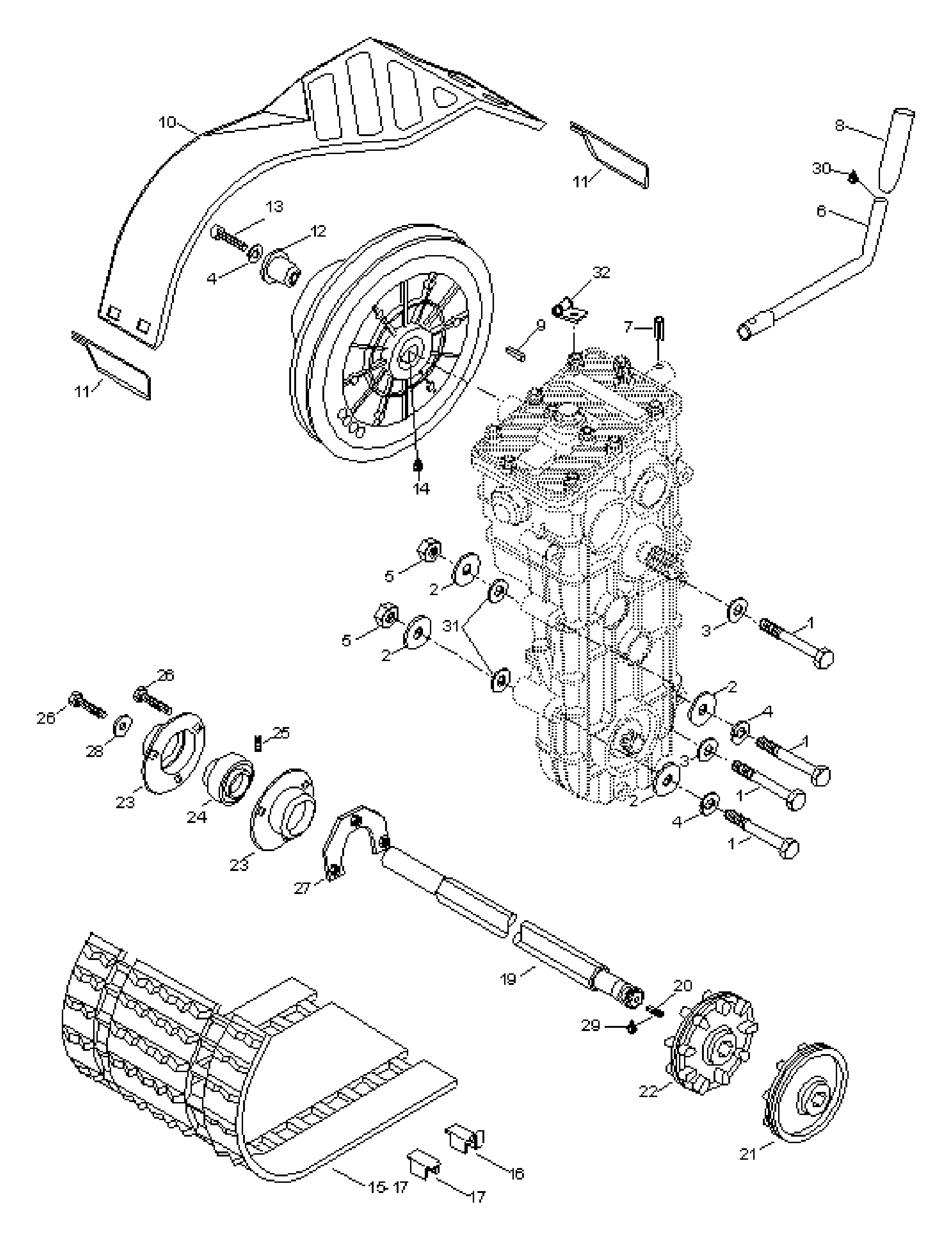 Схема узла: Drive Axle