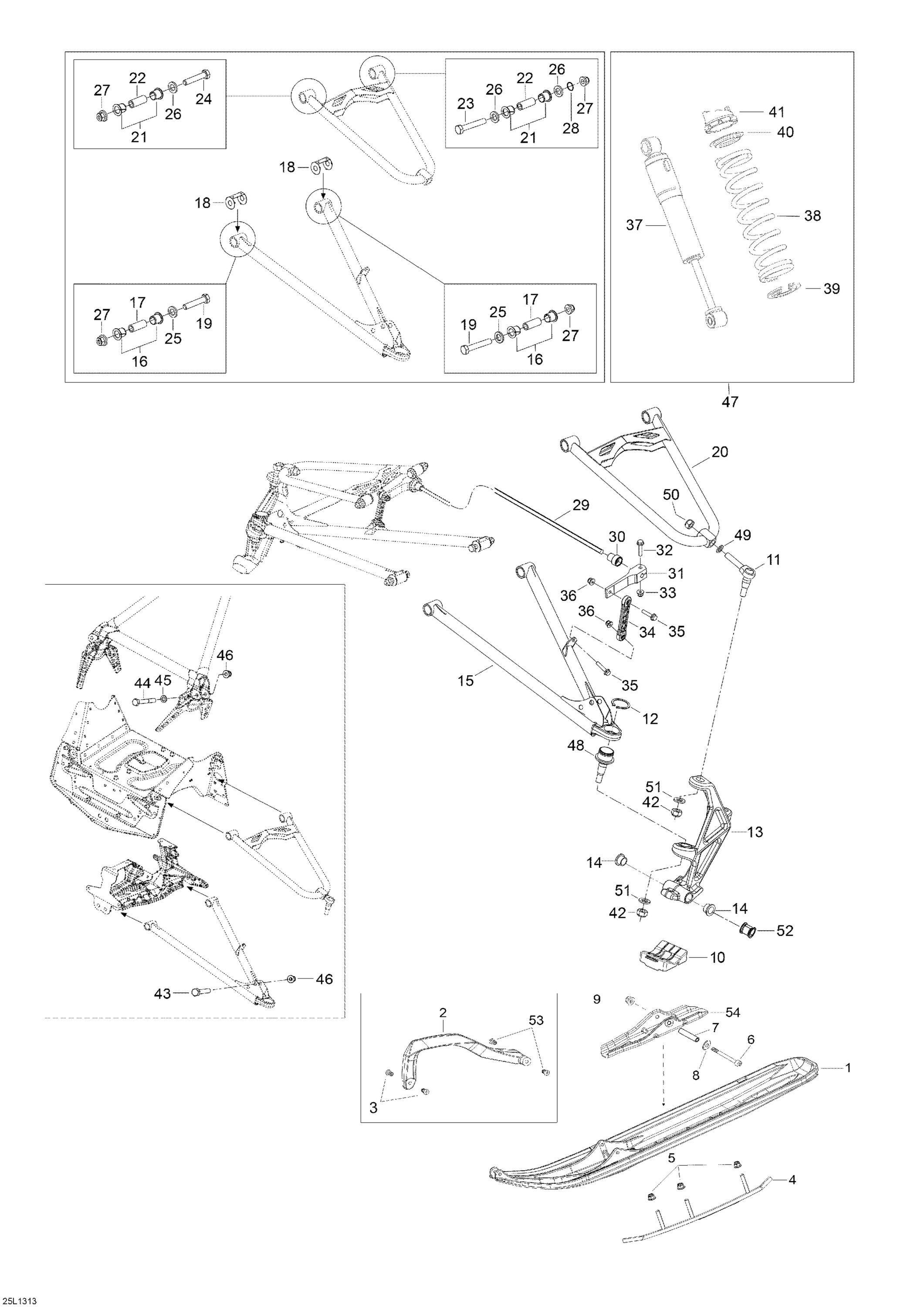 Front Suspension And Ski