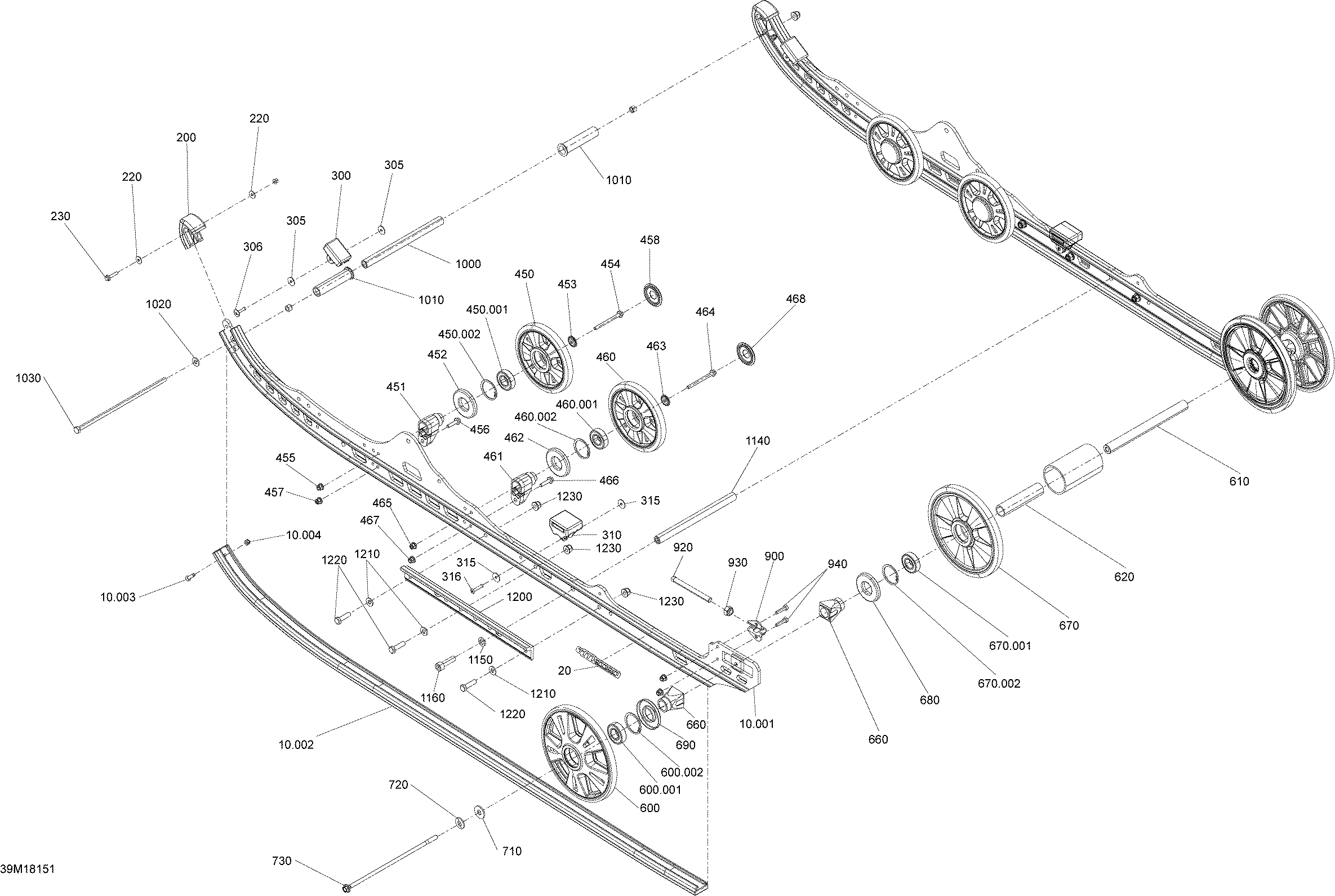 Схема узла: Rear Suspension Freeride - Package 154 NOIS - Inferior